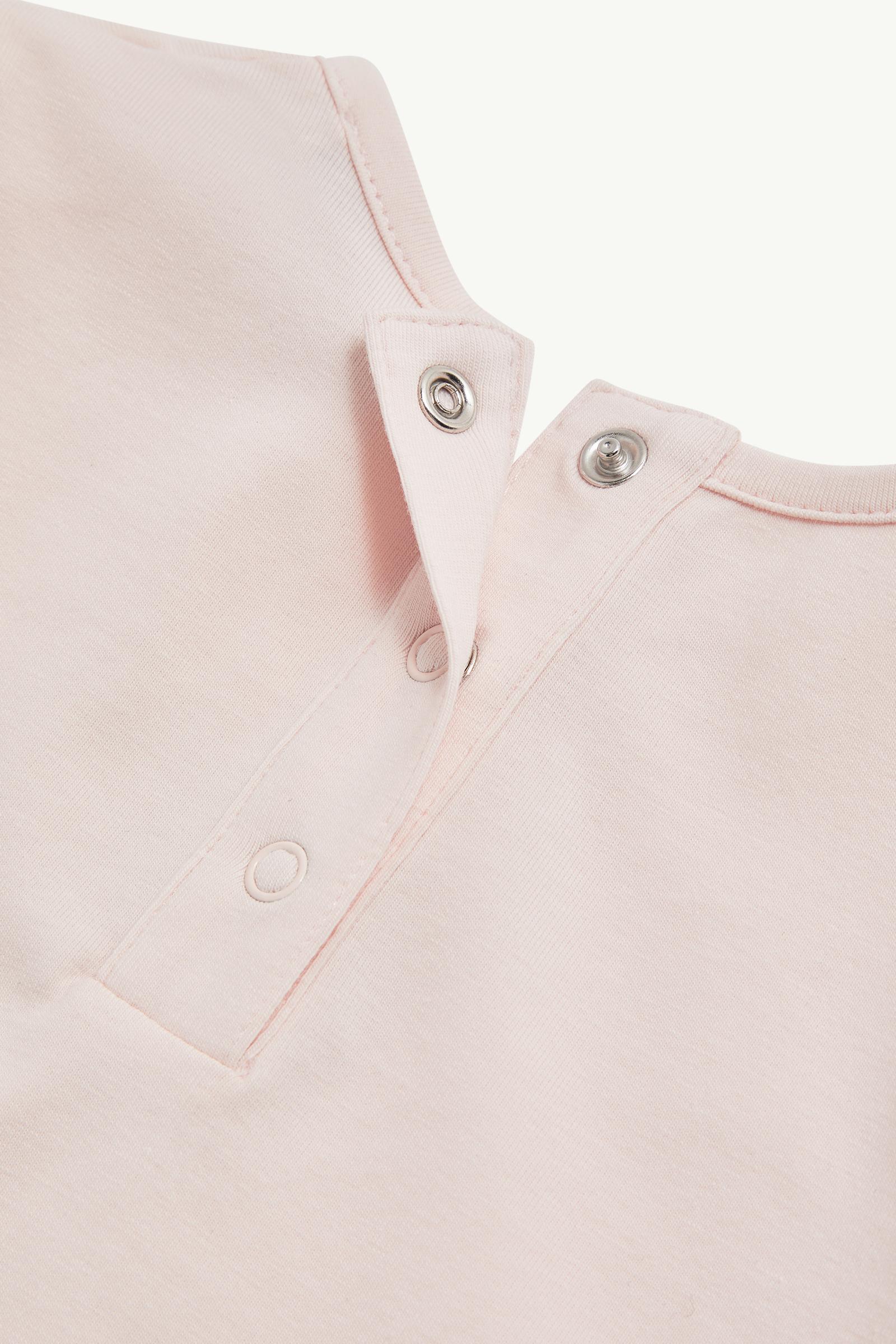 Heart Motif Cotton T-Shirt Girl Light Pink Moncler 1