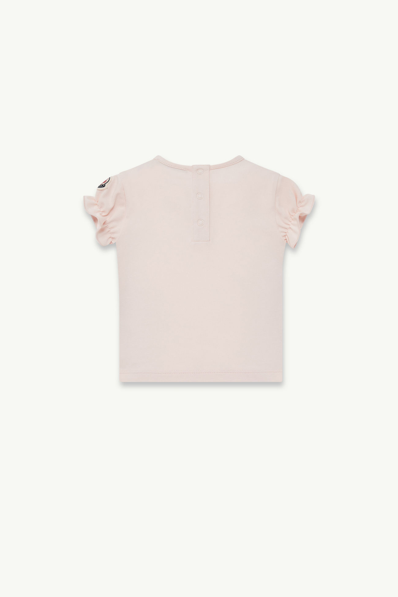 T-shirt in cotone con motivo cuore Bambina Rosa Chiaro Moncler 2