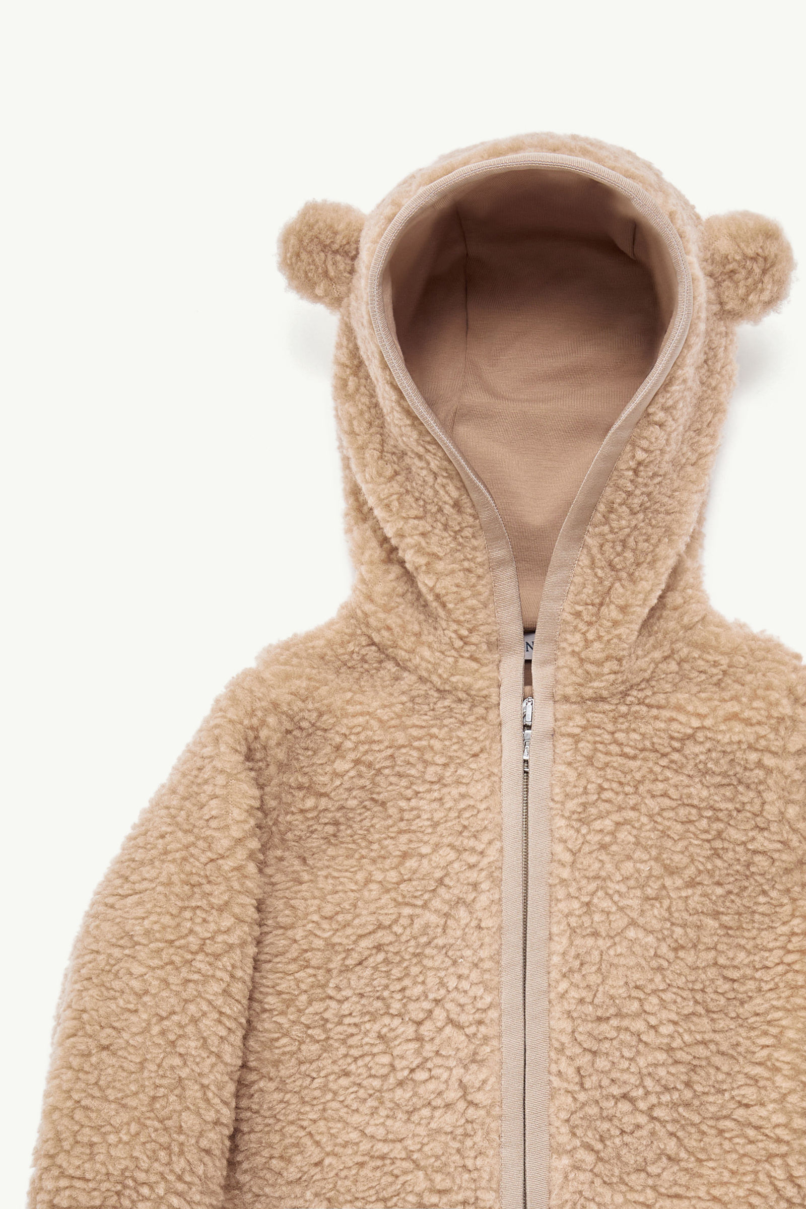 泰迪布拉鏈連帽衫 中性 米色 Moncler 1