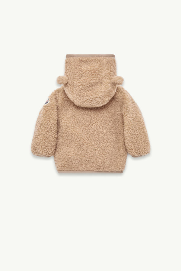Kapuzenpullover aus Teddystoff mit Reißverschluss Genderneutral Beige Moncler 2