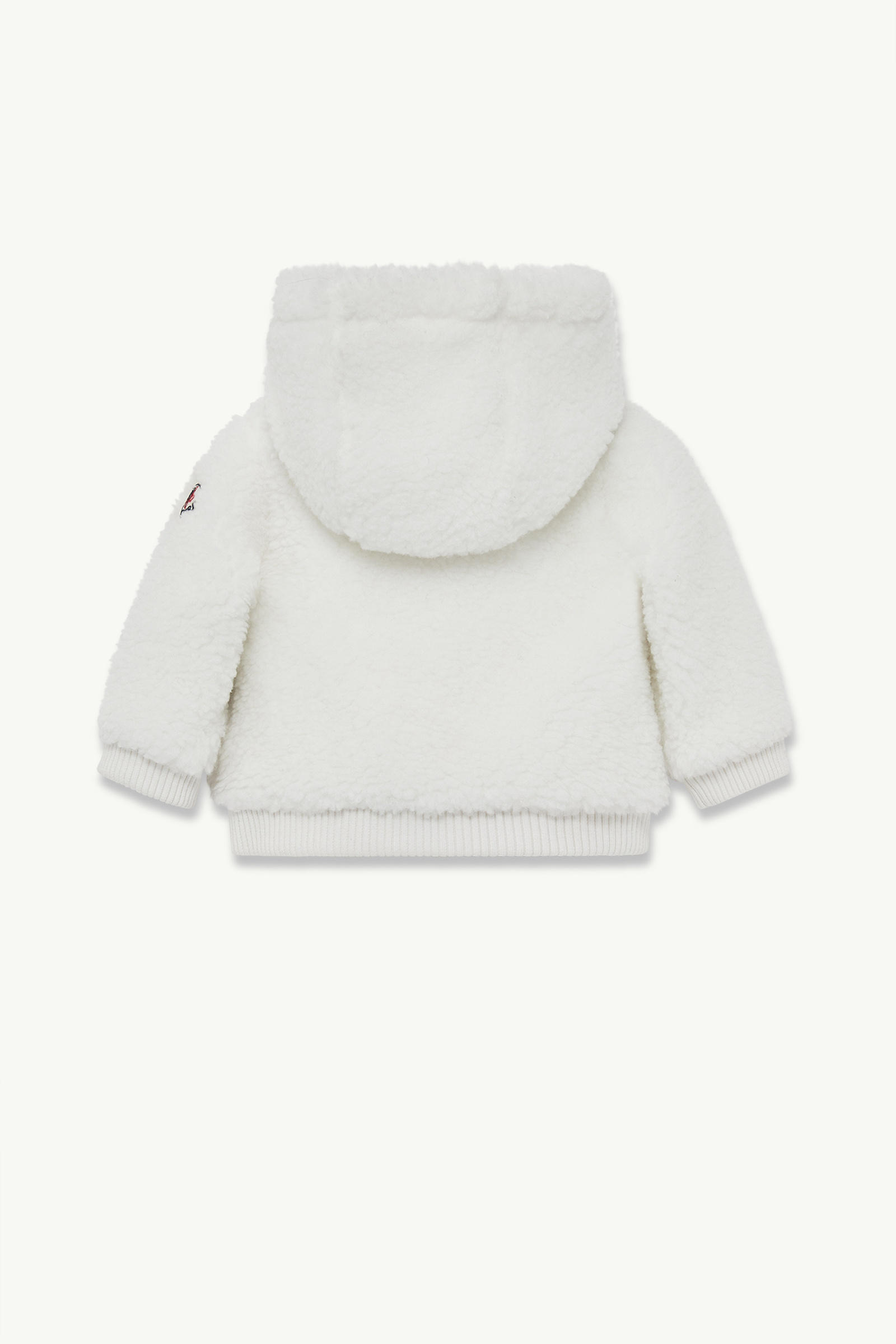 Cardigan zippé en teddy Fille Blanc Moncler 2