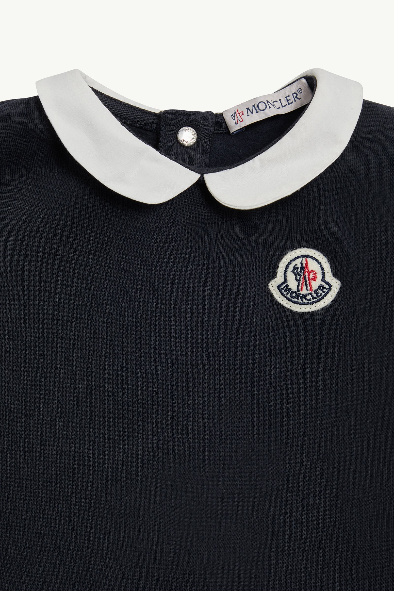 Robe en coton à volants Fille Bleu marine Moncler 1