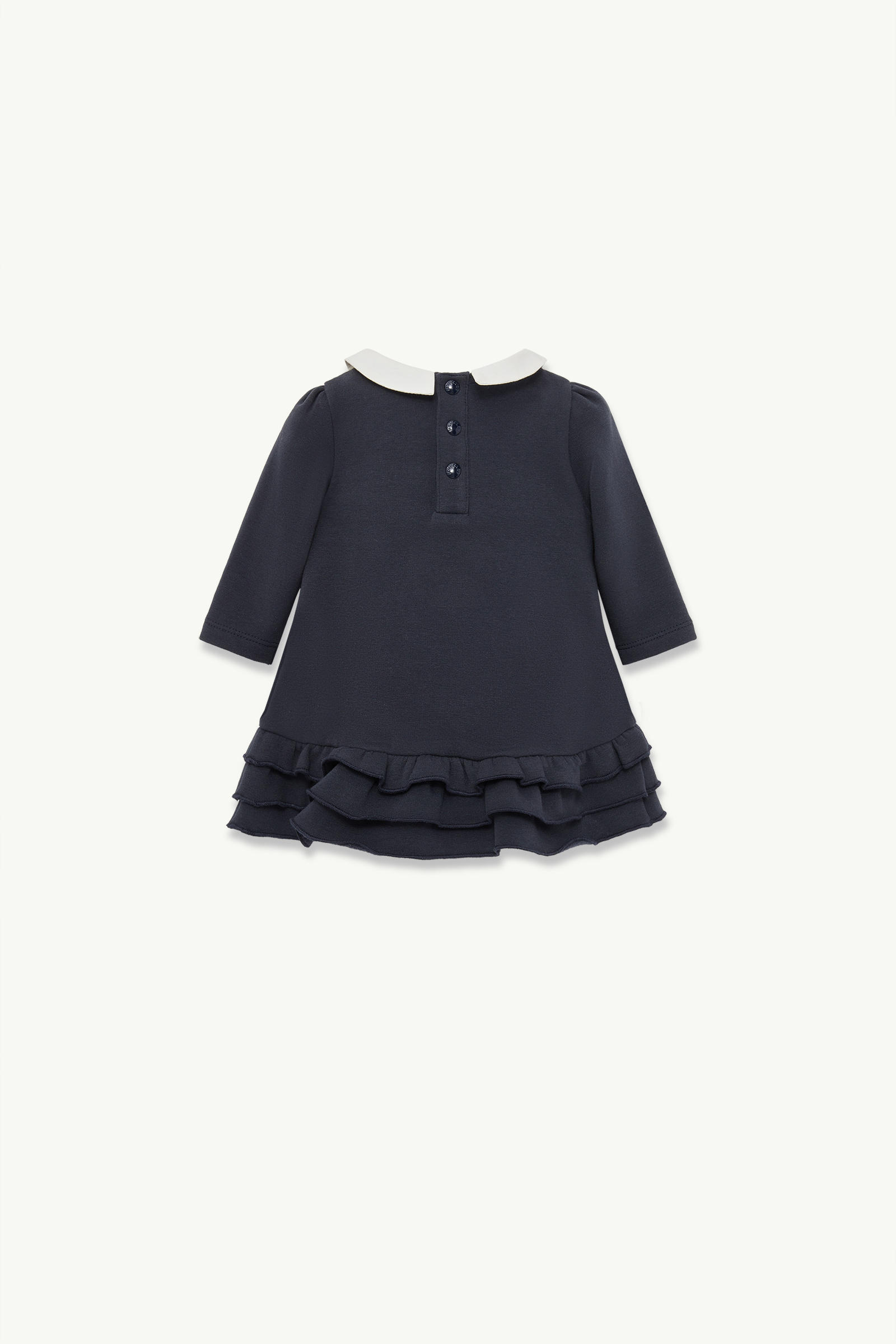 Robe en coton à volants Fille Bleu marine Moncler 2