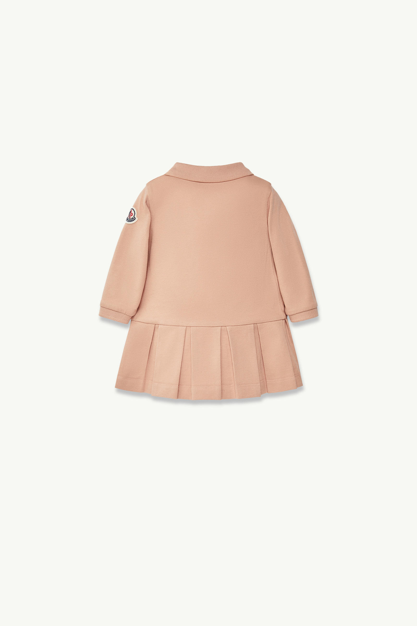 Cotton Piquet Polo Dress Girl Rose Pink Moncler 2