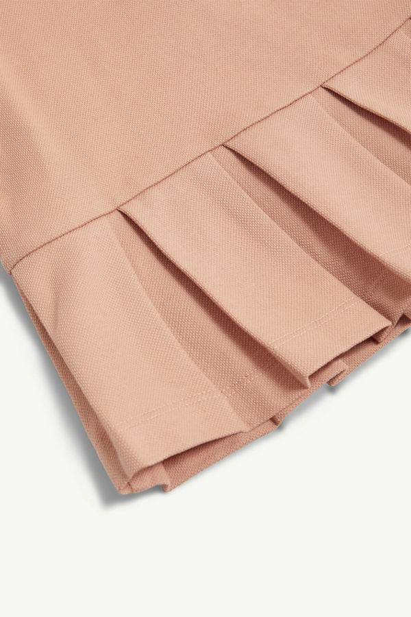 Cotton Piquet Polo Dress Girl Rose Pink Moncler 3