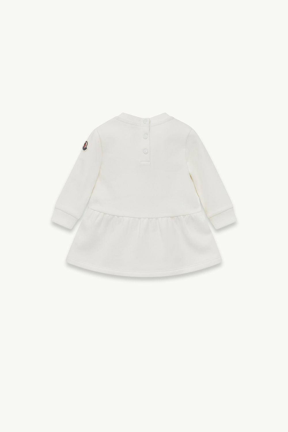 Heart Motif Cotton Dress Girl White Moncler 2