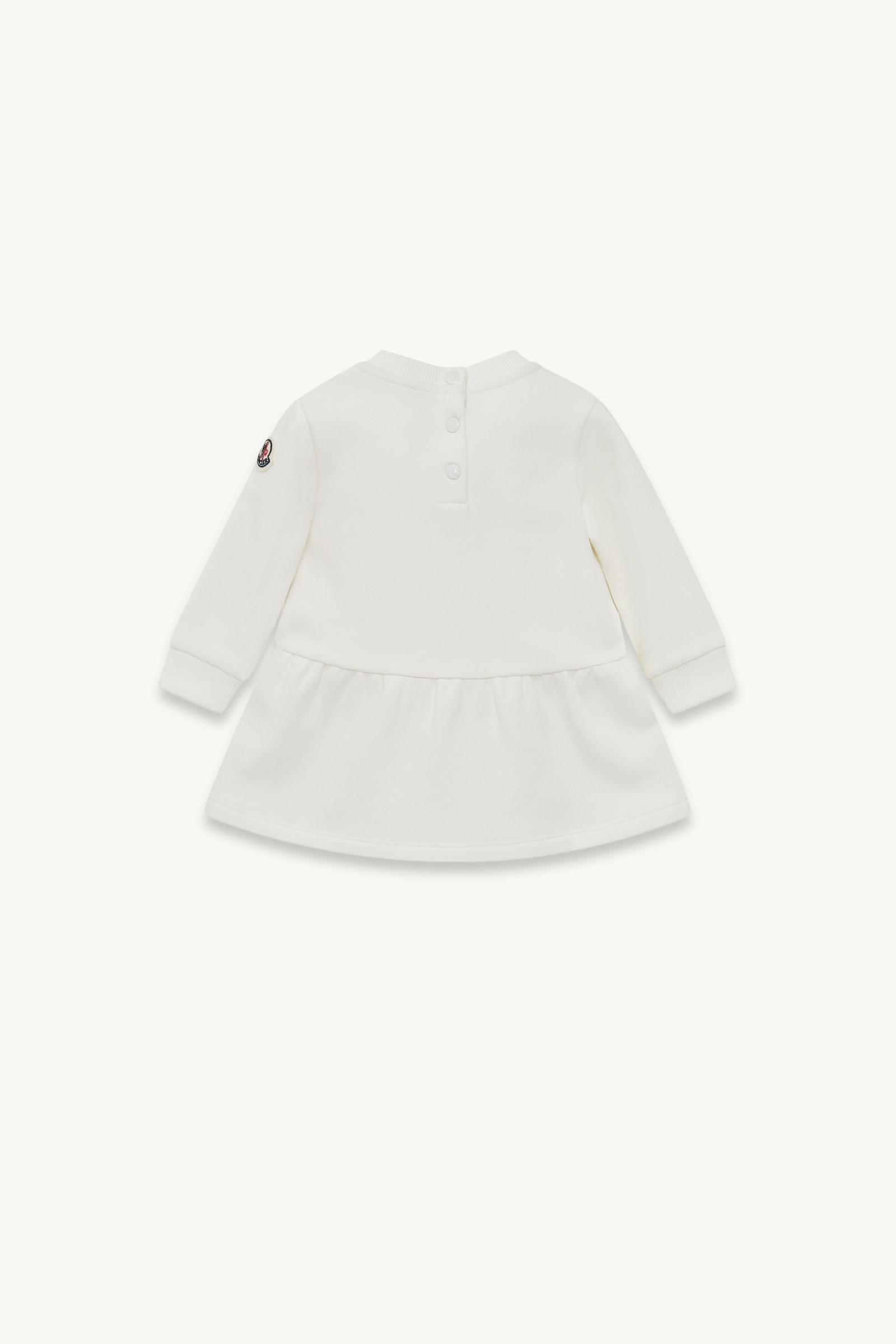 Heart Motif Cotton Dress Girl White Moncler 2