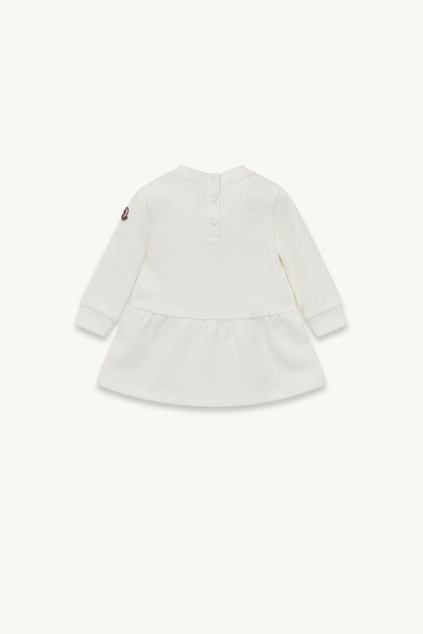Robe en coton à motif cœur Fille Blanc Moncler 2