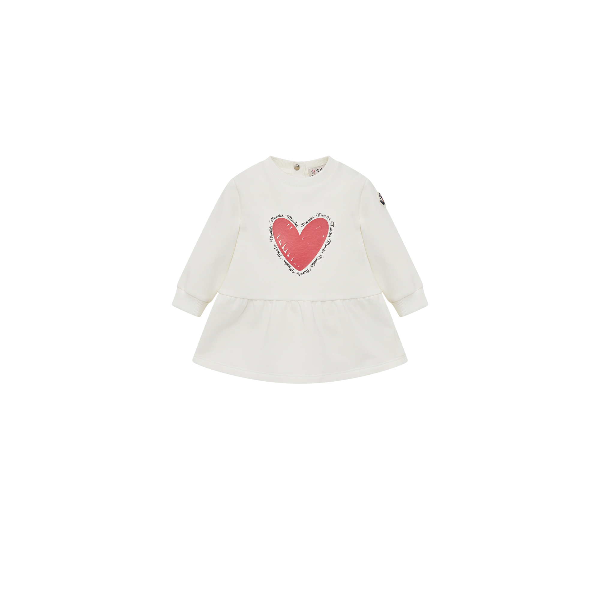 MONCLER ENFANT Girls Cotton Dress - 12/18M - White