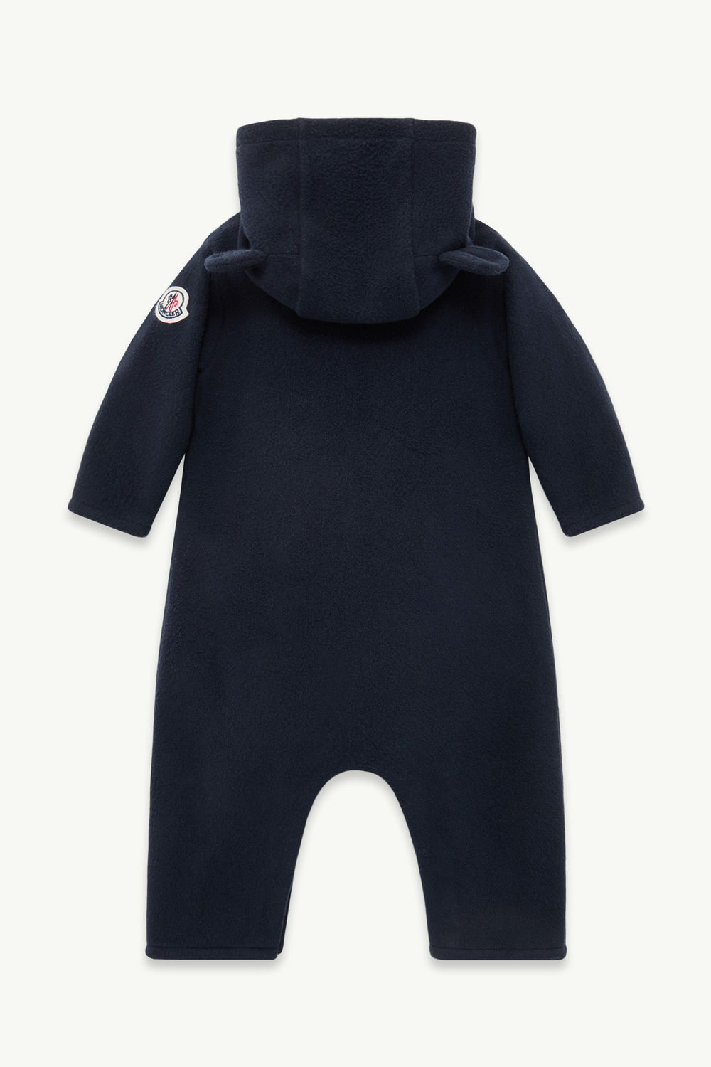 Hooded Fleece Baby Grow Gender Neutral Navy Blue Moncler 2