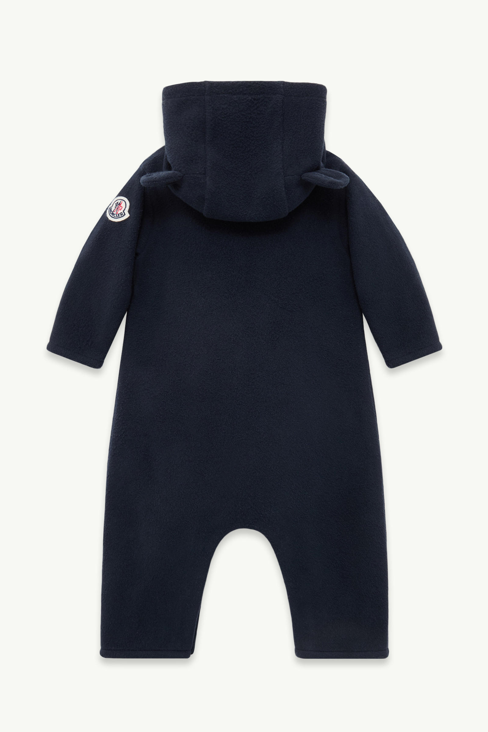 Hooded Fleece Baby Grow Gender Neutral Navy Blue Moncler 2