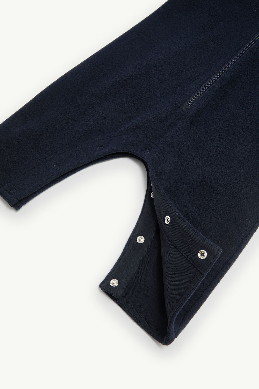 Hooded Fleece Baby Grow Gender Neutral Navy Blue Moncler 3