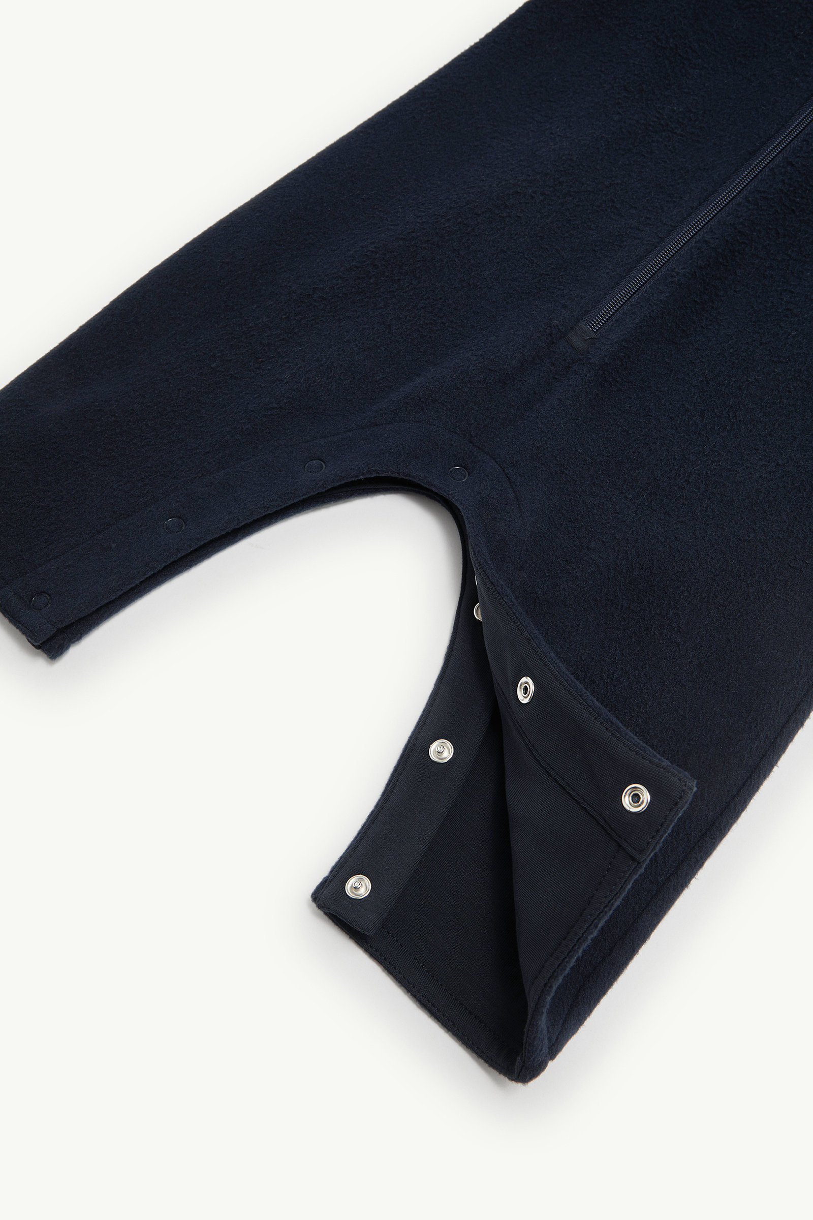 Hooded Fleece Baby Grow Gender Neutral Navy Blue Moncler 3