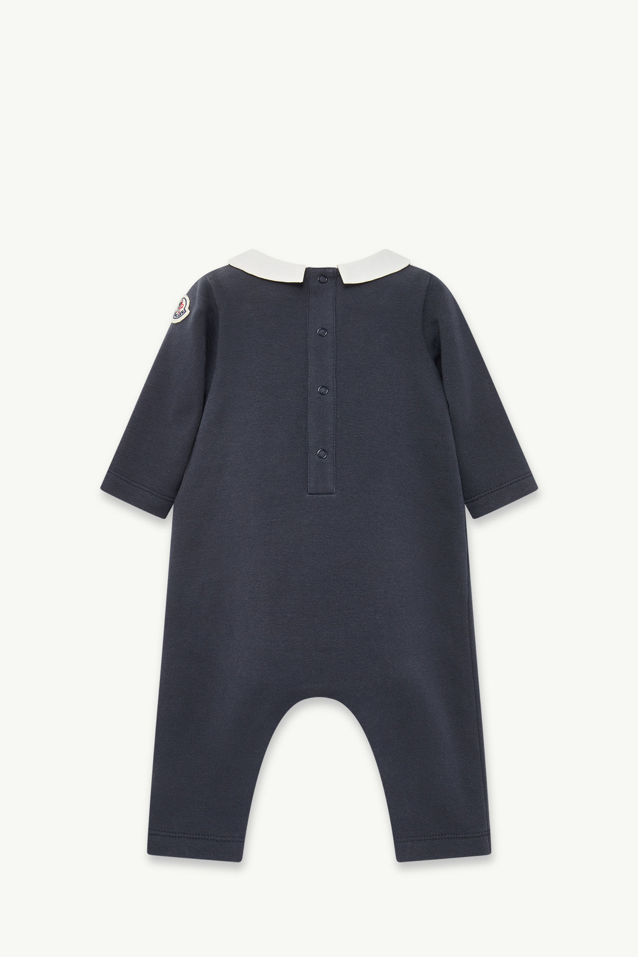 Embroidered Logo Cotton Baby Grow Gender Neutral Navy Blue Moncler 2