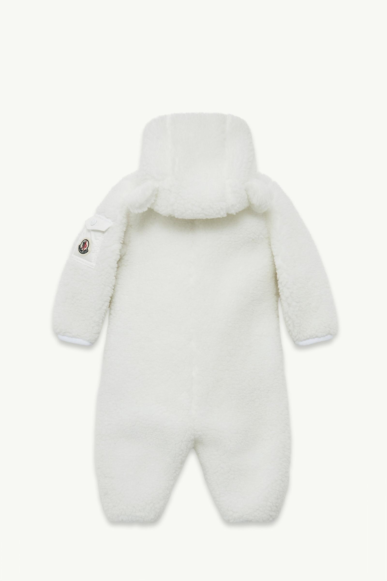 White Teddy Hooded Baby Grow - Clothing for Children | Moncler US