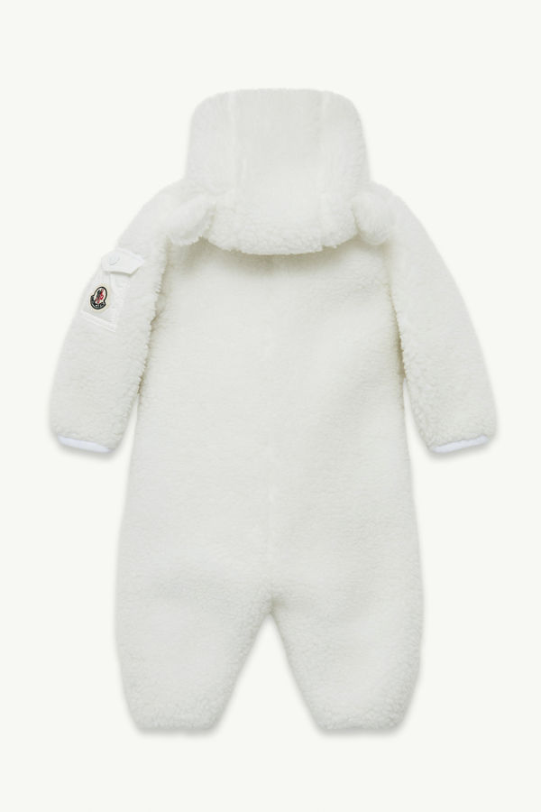 Teddy Hooded Baby Grow Gender Neutral White Moncler 2
