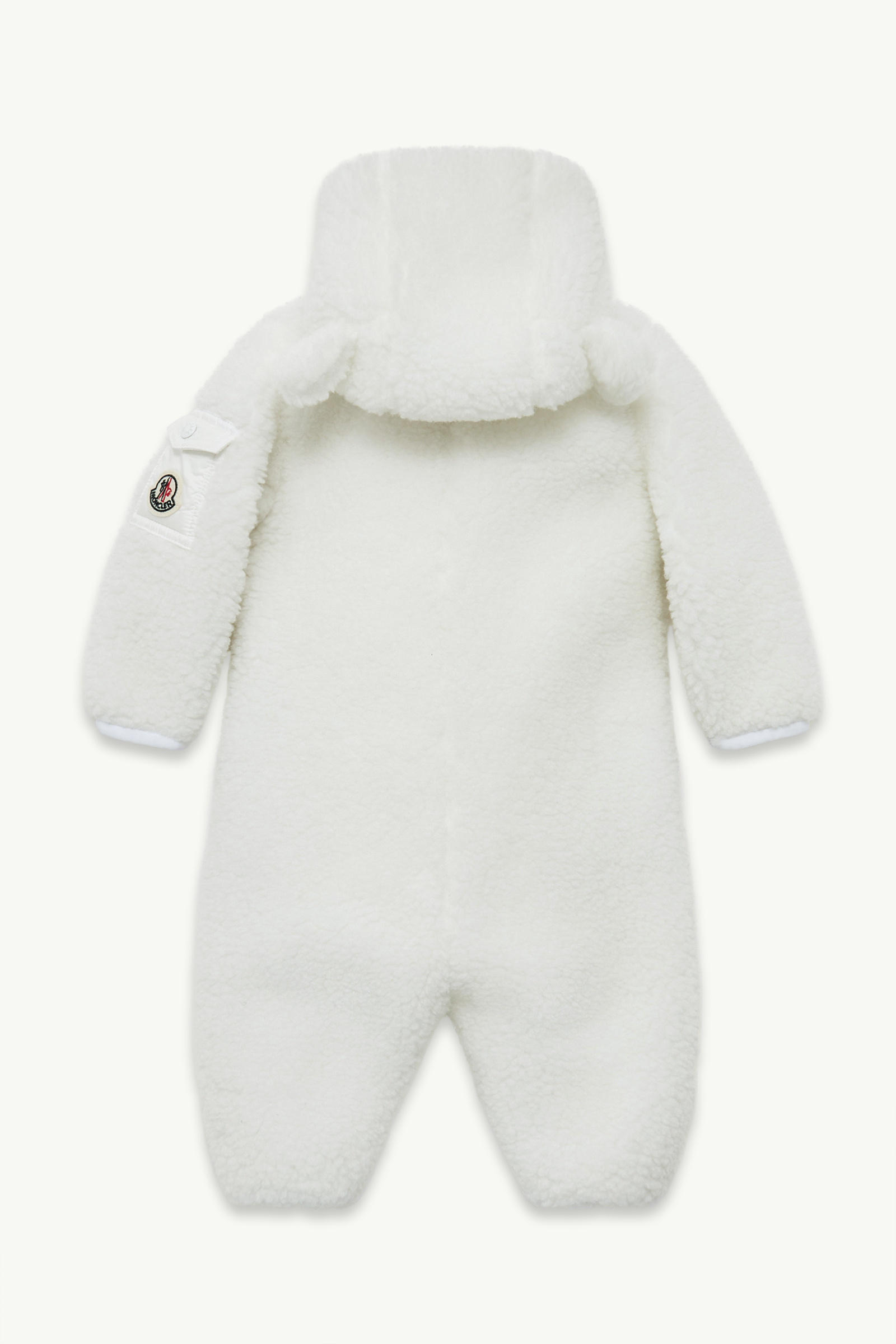 Teddy Hooded Baby Grow Gender Neutral White Moncler 2