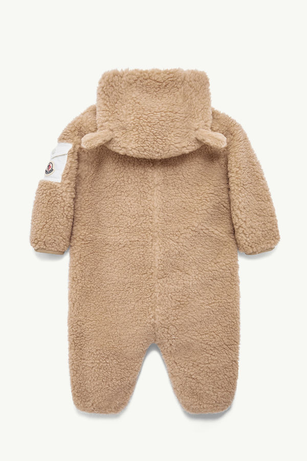 Barboteuse à capuche en teddy Mixte Beige Moncler 2