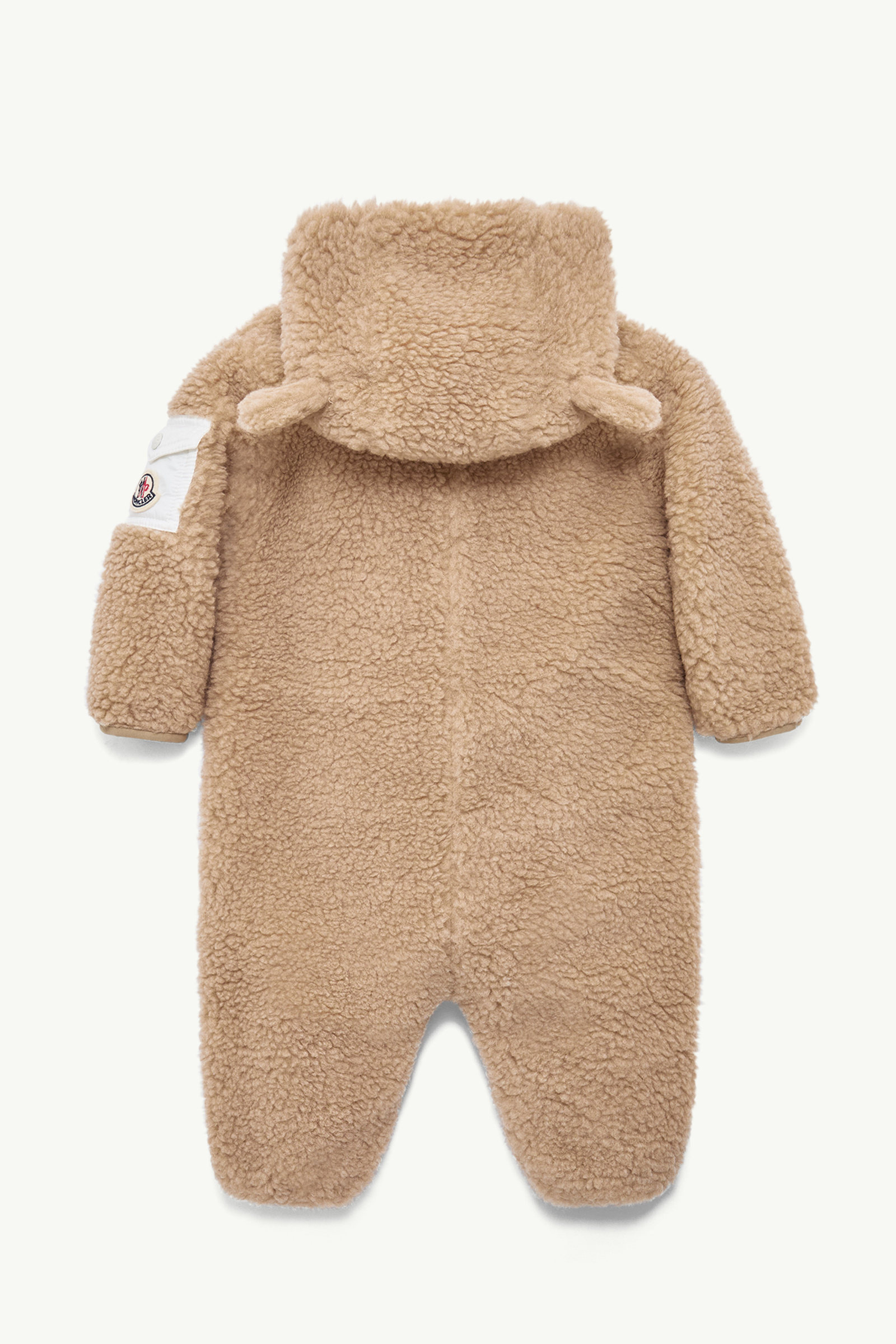 Teddy Hooded Baby Grow Gender Neutral Beige Moncler 2