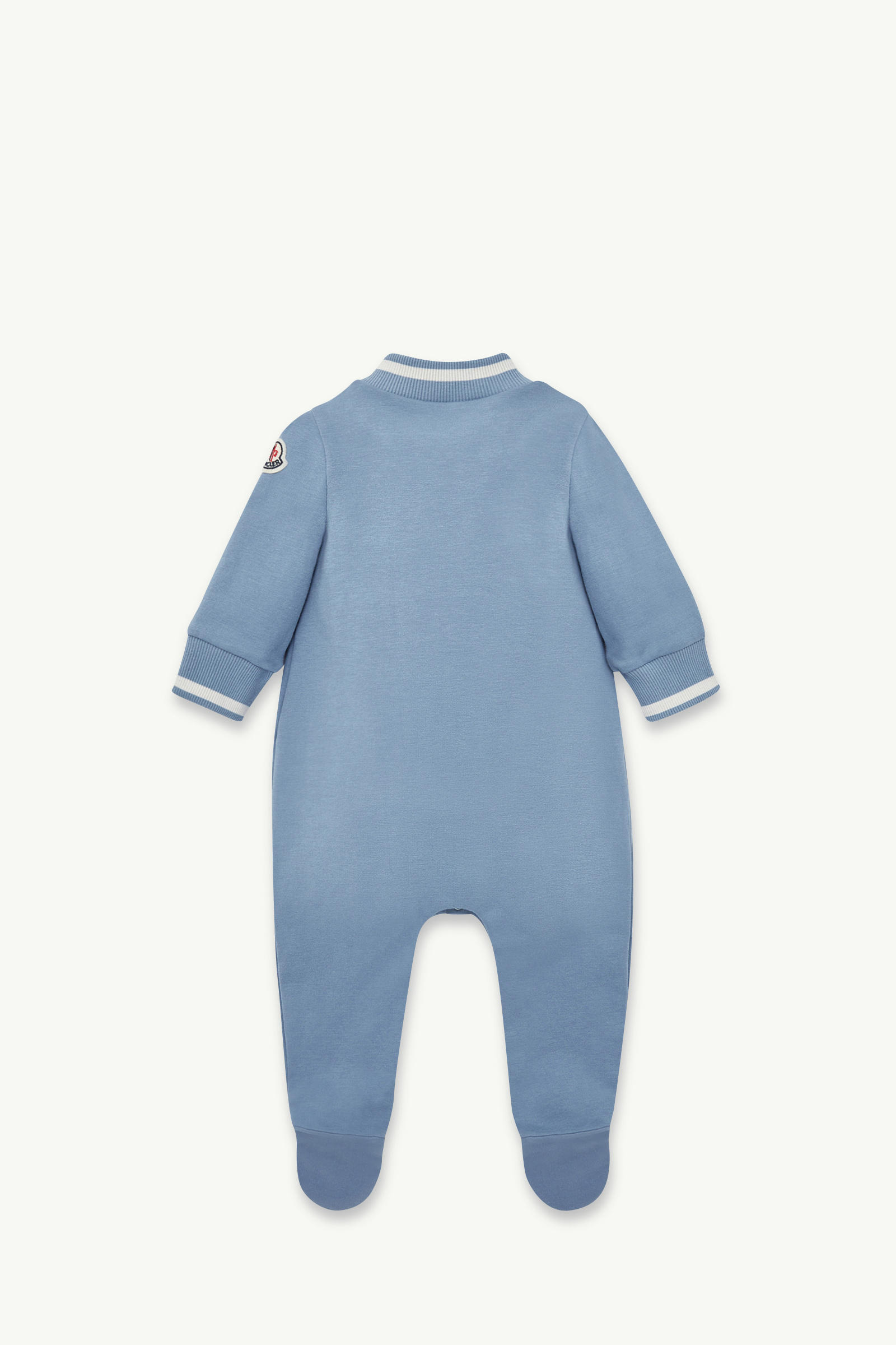 Embroidered Teddy Bear Cotton Baby Grow Boy Cobalt Blue Moncler 2