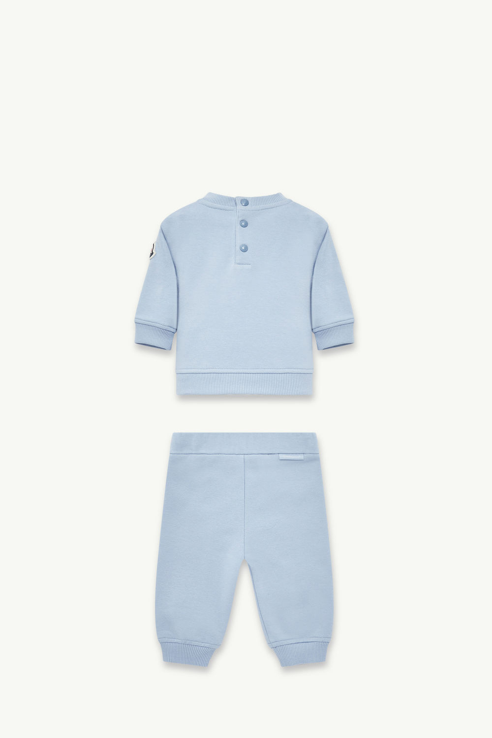 Embroidered Logo Cotton Tracksuit Set Gender Neutral Light Blue Moncler 2