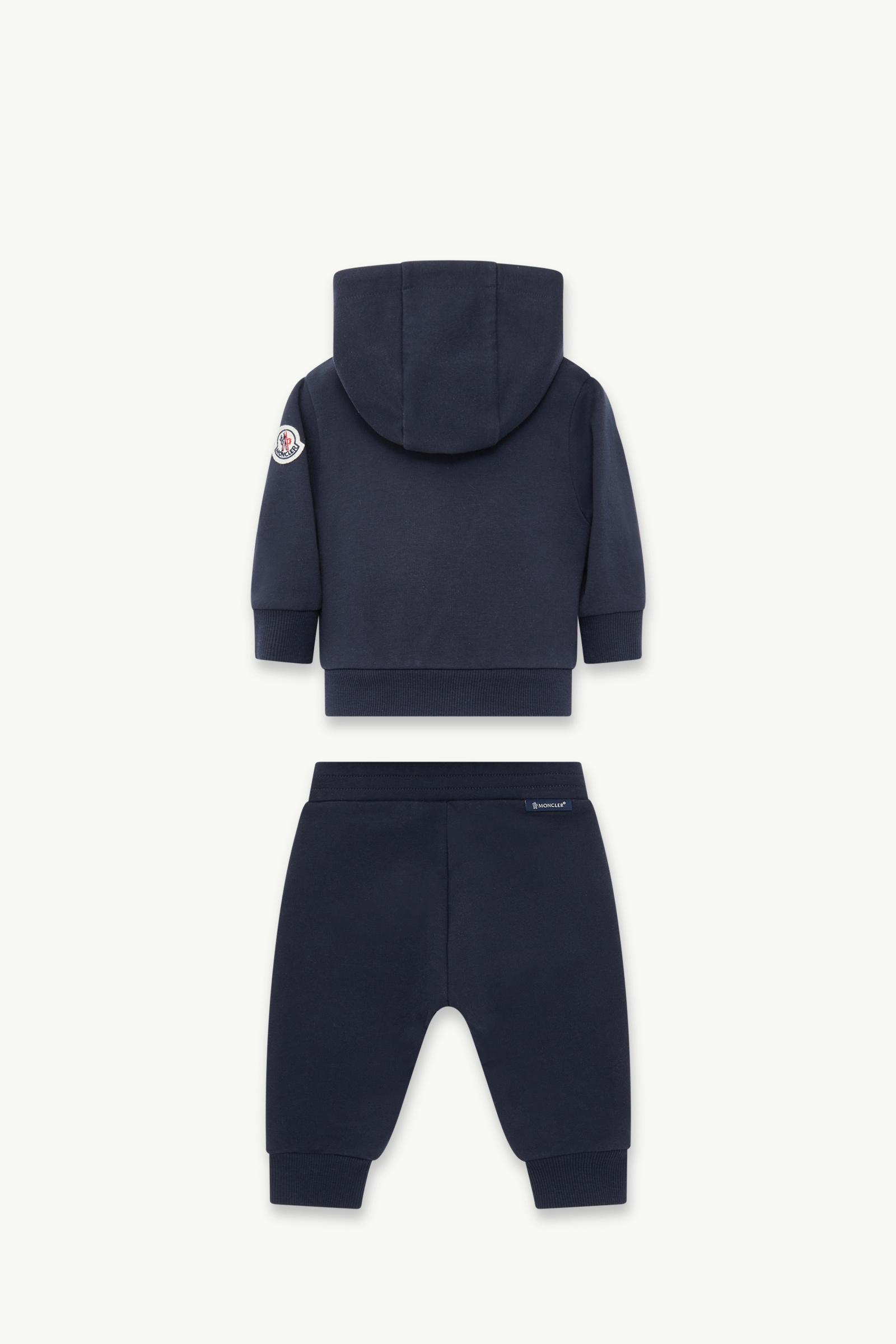 MONCLER ベビー ジッパー付きロンパース 黒・青 ベビー男の子｜商品一覧｜モンクレール公式