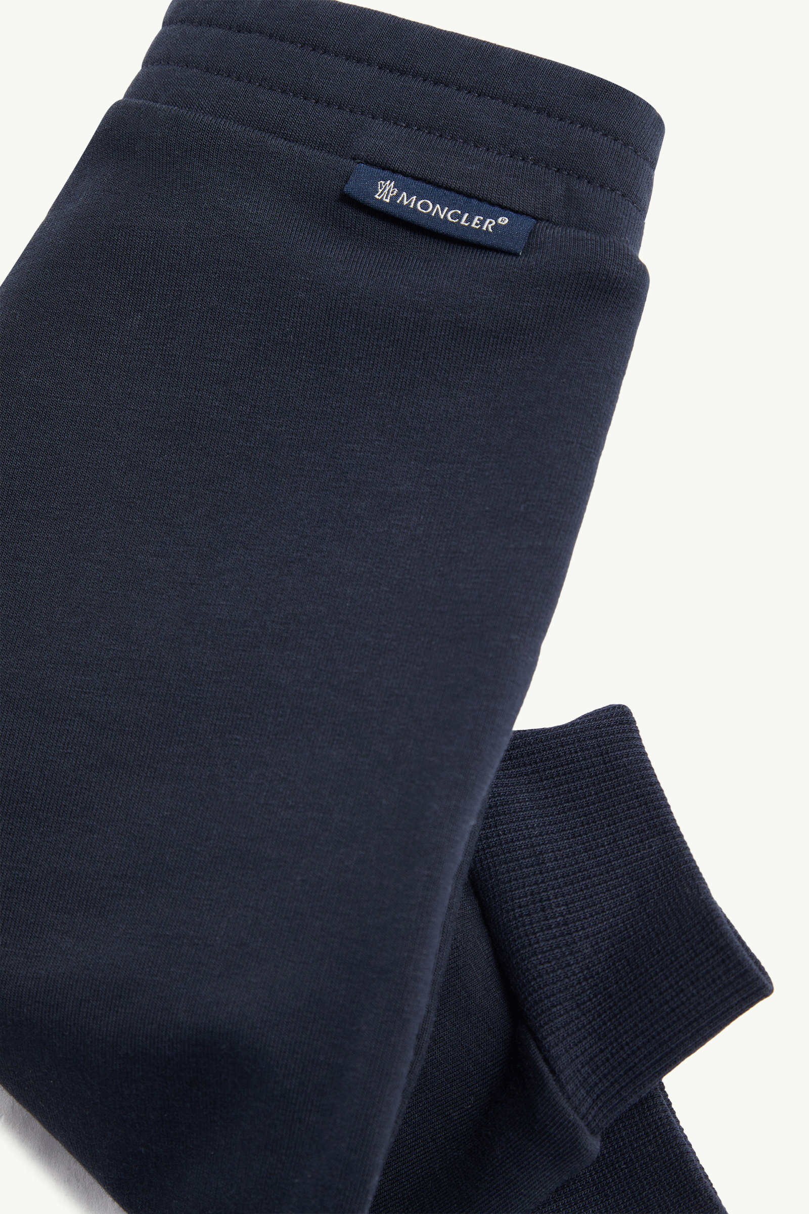Embroidered Teddy Logo Cotton Tracksuit Set Boy Navy Blue Moncler 3