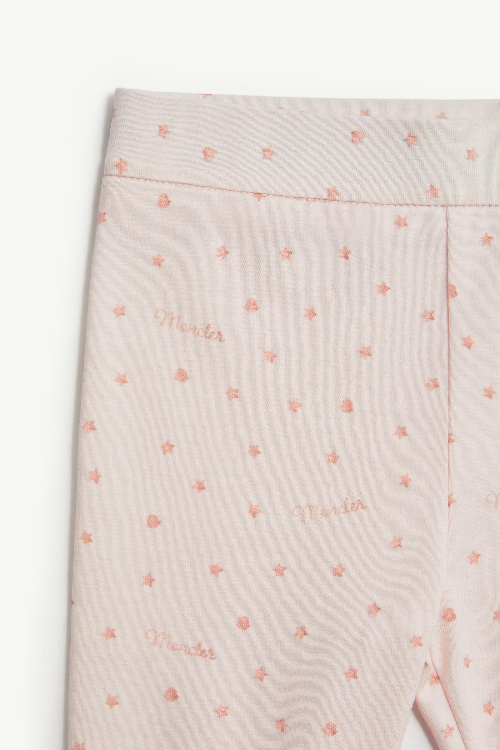 Star Print Cotton Tracksuit Set Girl Light Pink Moncler 3