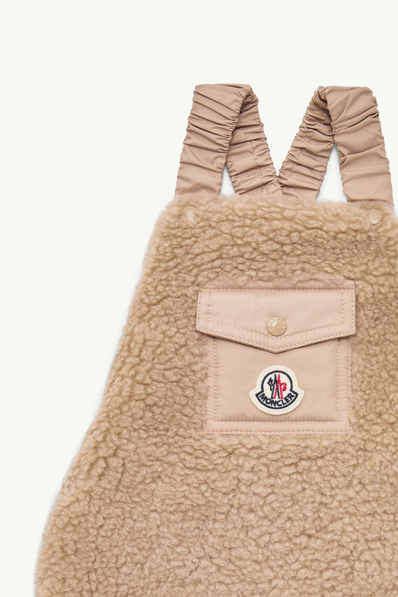 Set aus Baumwolle und Teddystoff Genderneutral Camel-Beige Moncler 1