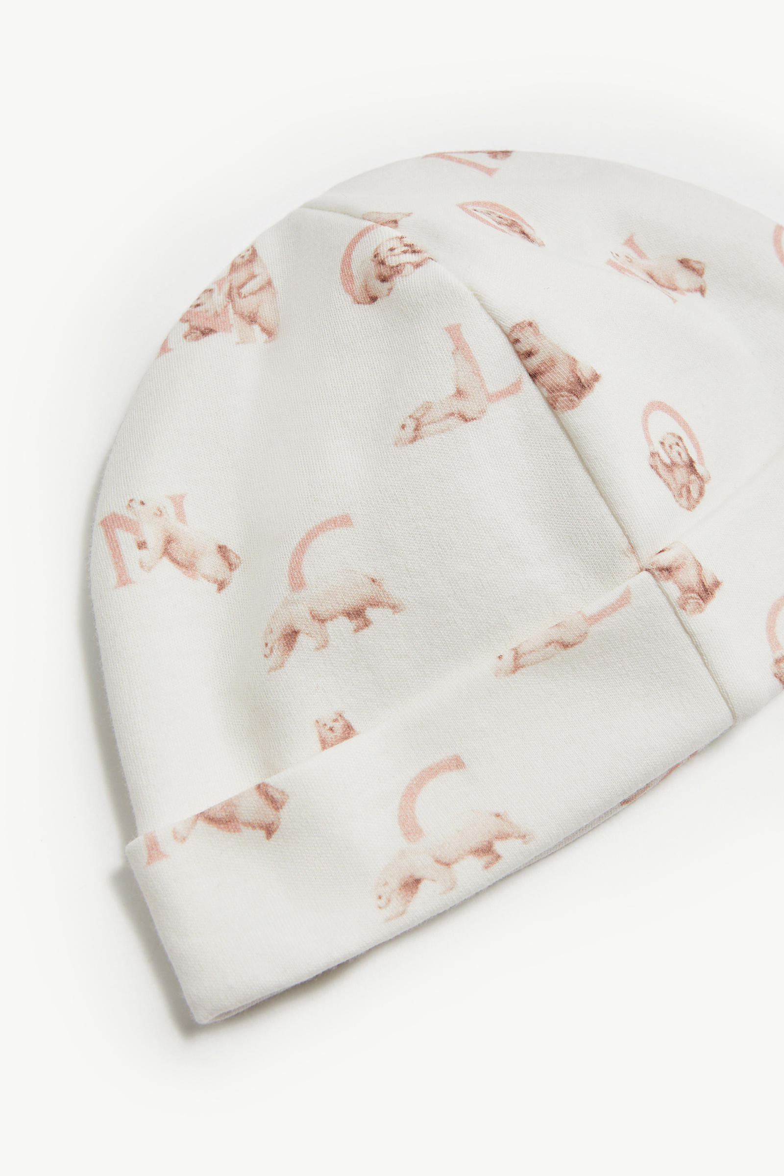 Teddy Bear Logo Print Cotton Set Girl White & Pink Moncler 3
