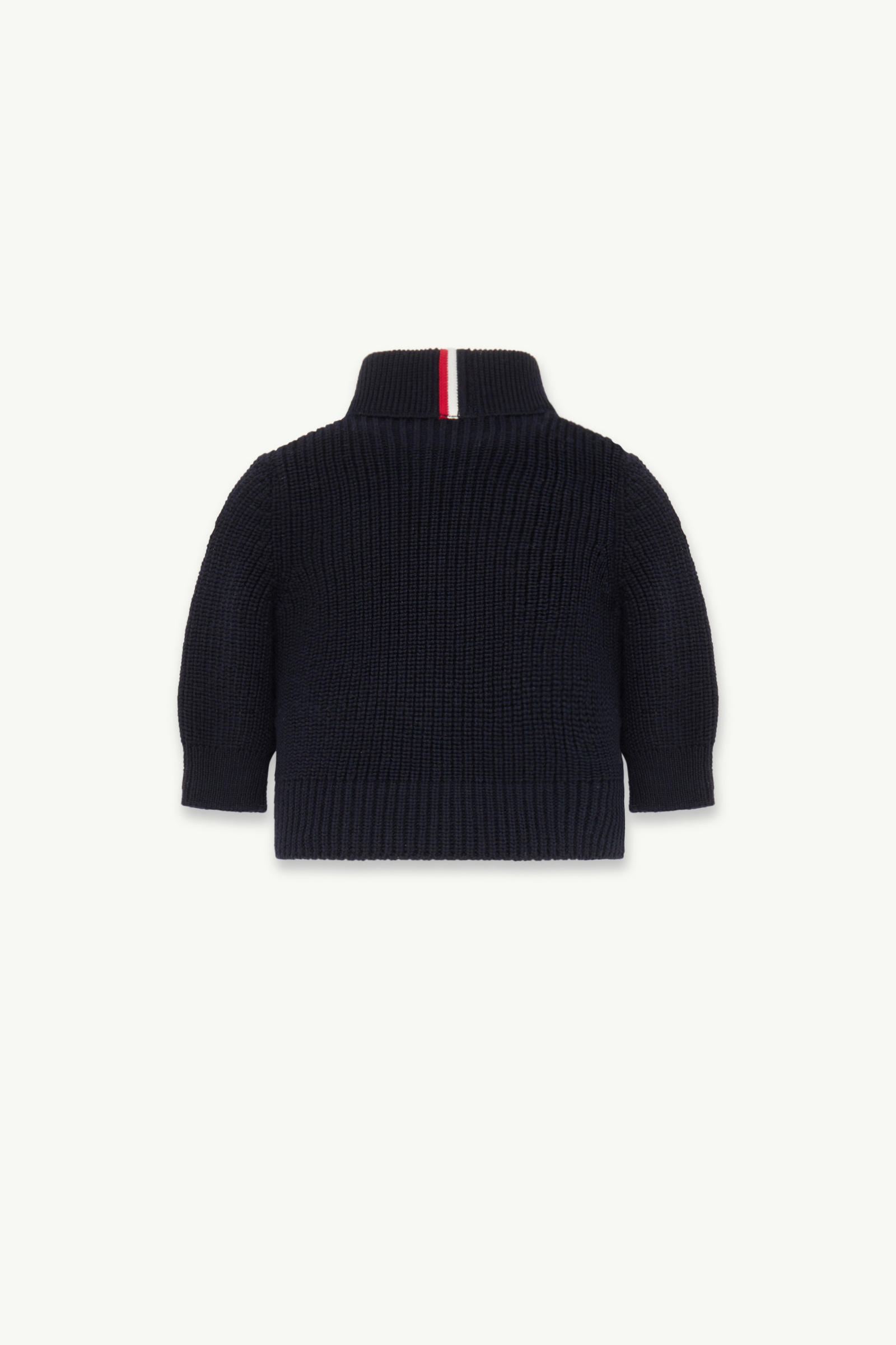 Cardigan imbottito in lana con zip Bambino Blu Navy Moncler 2