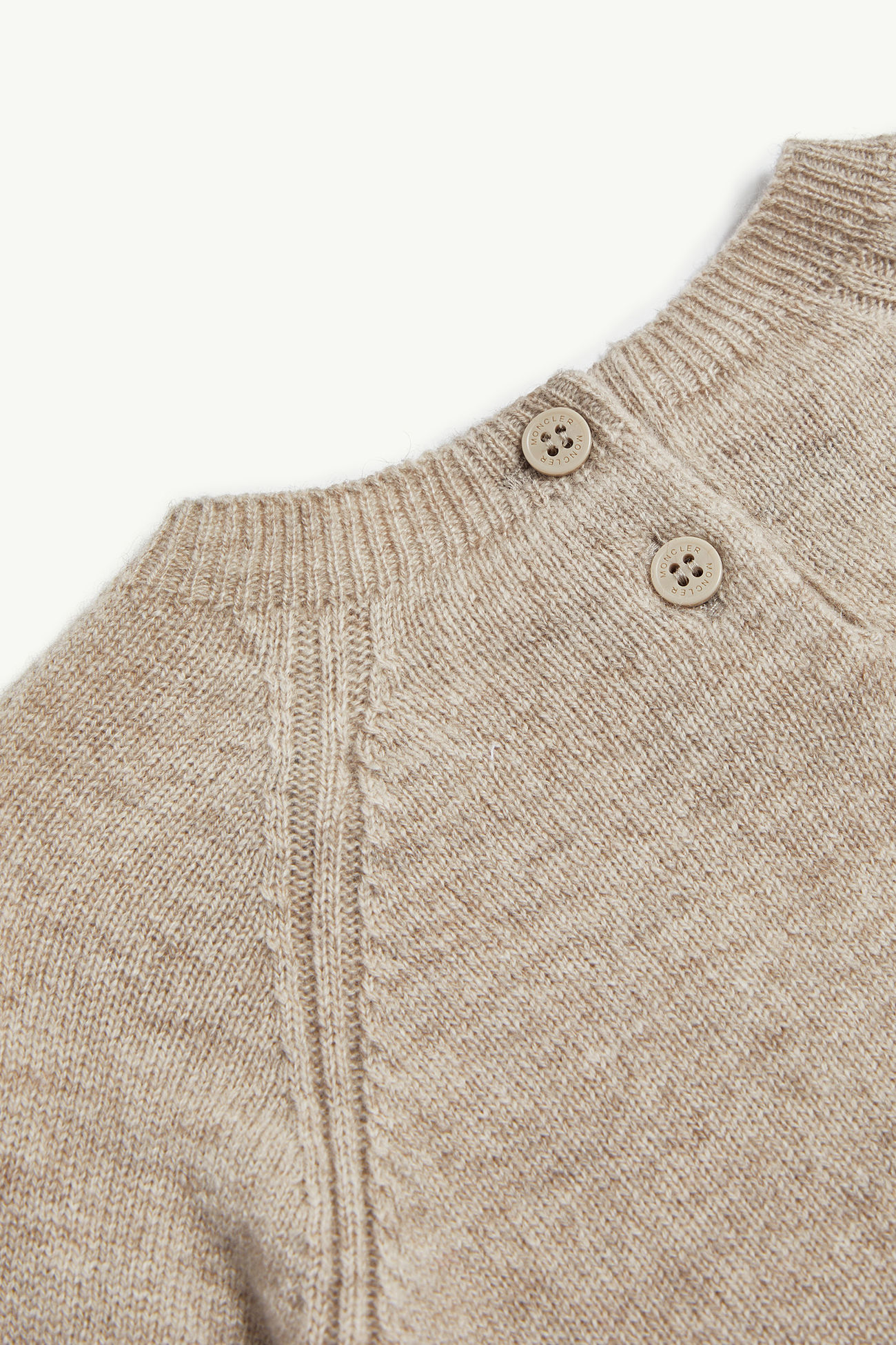 Cashmere Sweater Gender Neutral Khaki Moncler 3