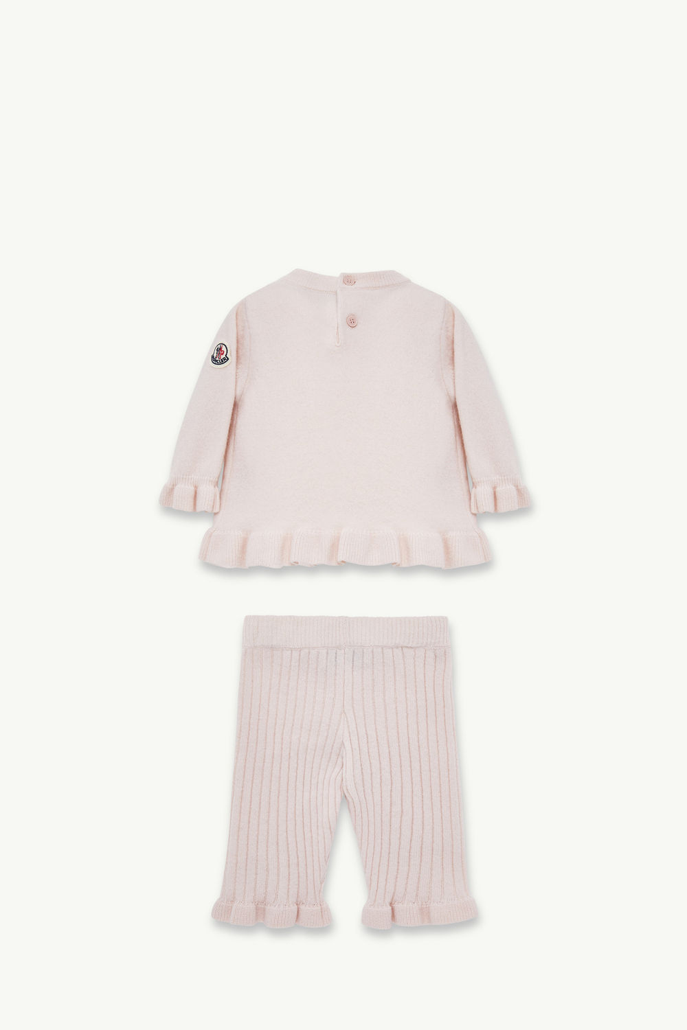 Ruffled Wool & Cashmere Set Girl Light Pink Moncler 2