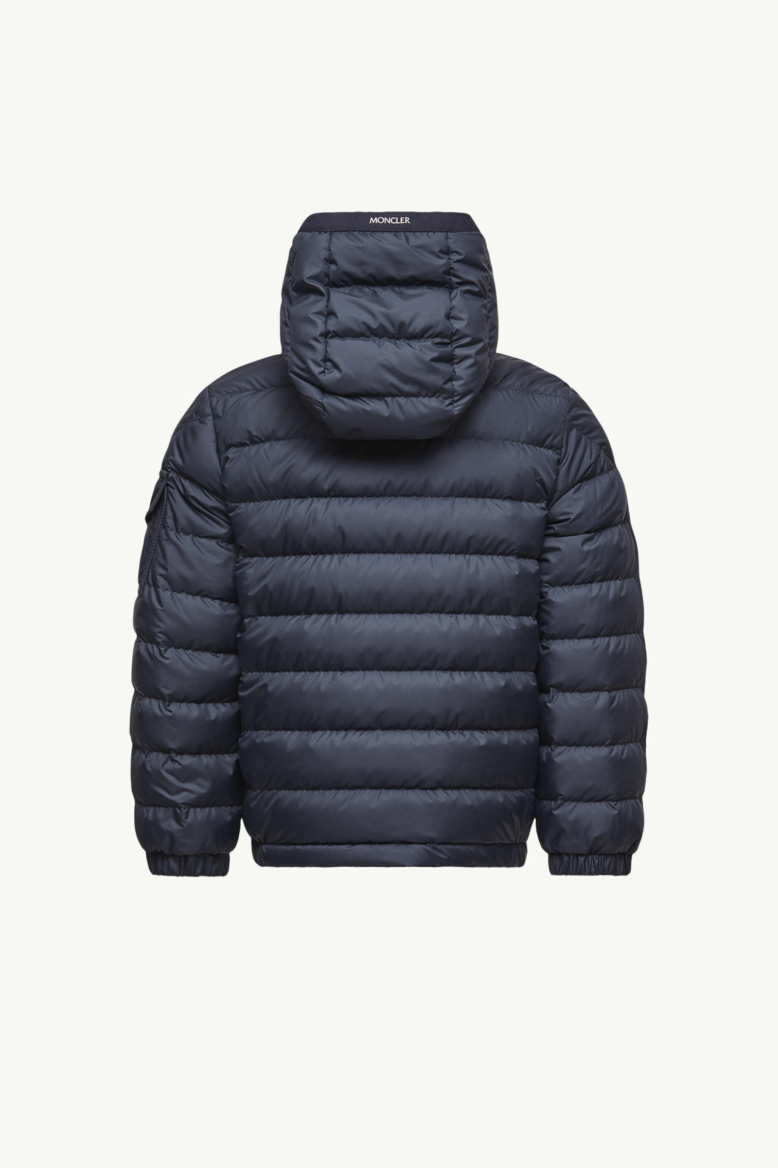 Galion Hooded Down Jacket Boy Dark Blue Moncler 2