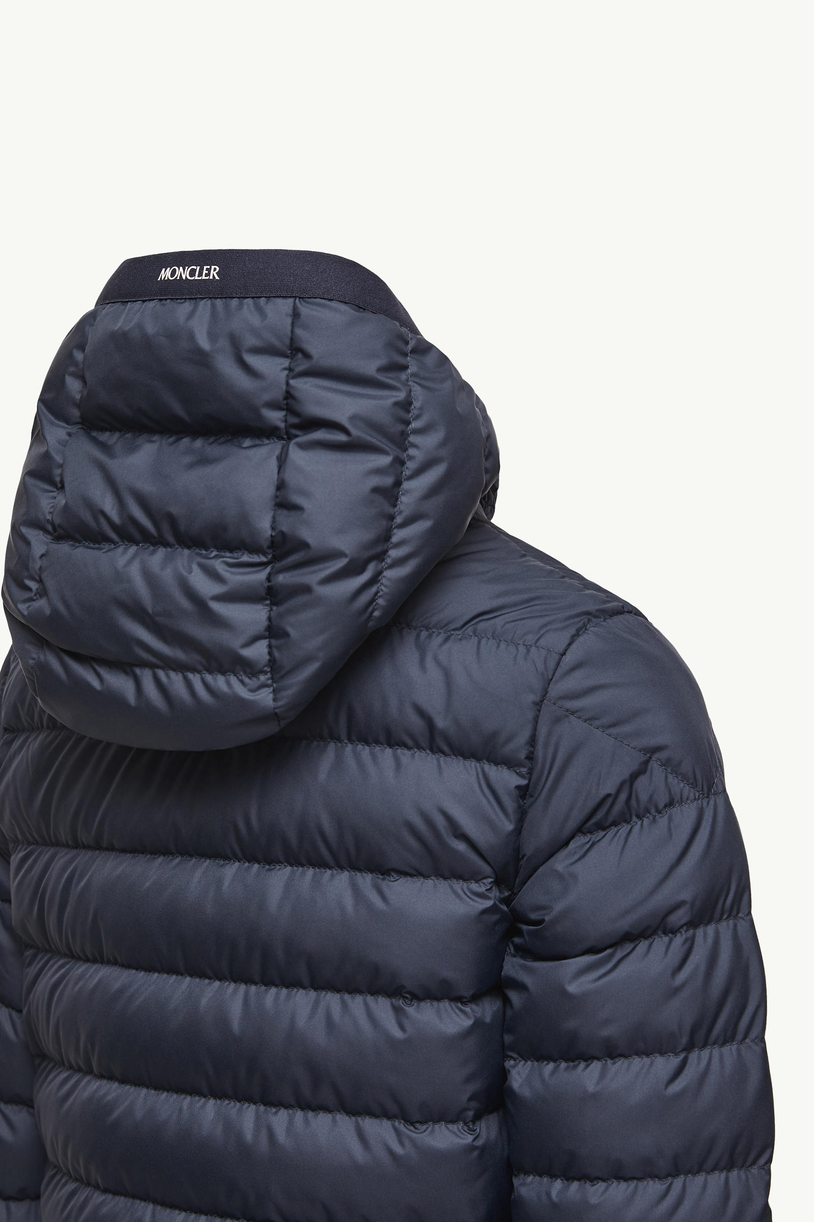 Galion Hooded Down Jacket Boy Dark Blue Moncler 3