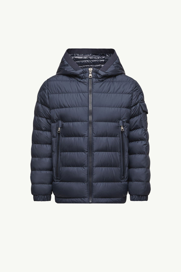 Piumino Galion con cappuccio Bambino Blu Scuro Moncler 0