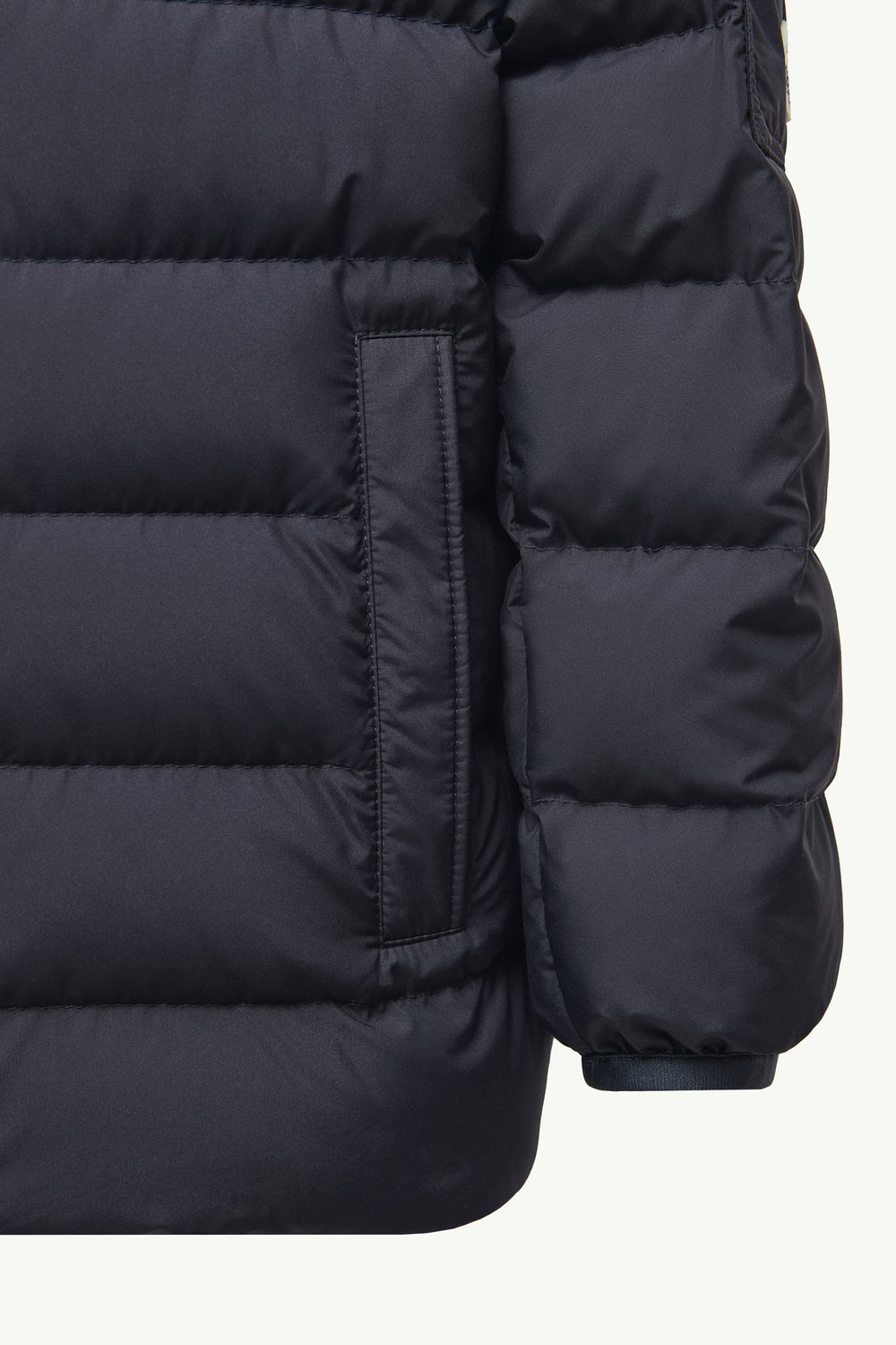 Najan Hooded Down Jacket Boy Navy Blue Moncler 4