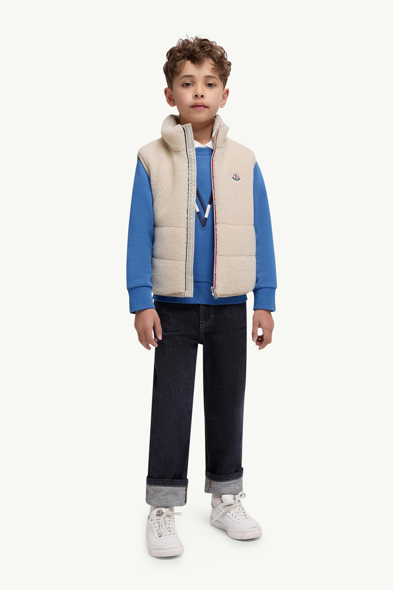 Tib Teddy Padded Gilet Boy Light Beige Moncler 1