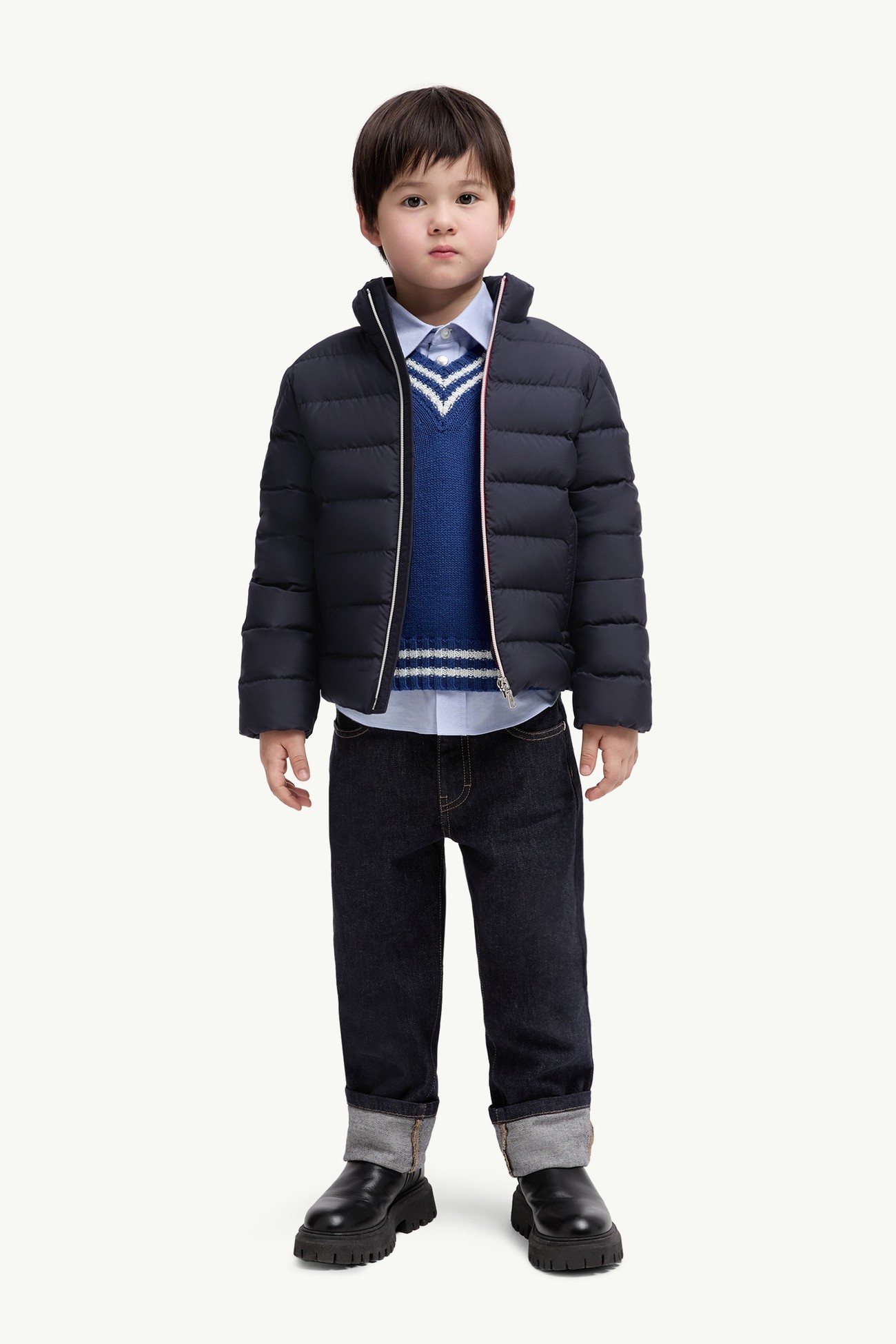 Serapio Daunenjacke Jungen Navyblau Moncler 1