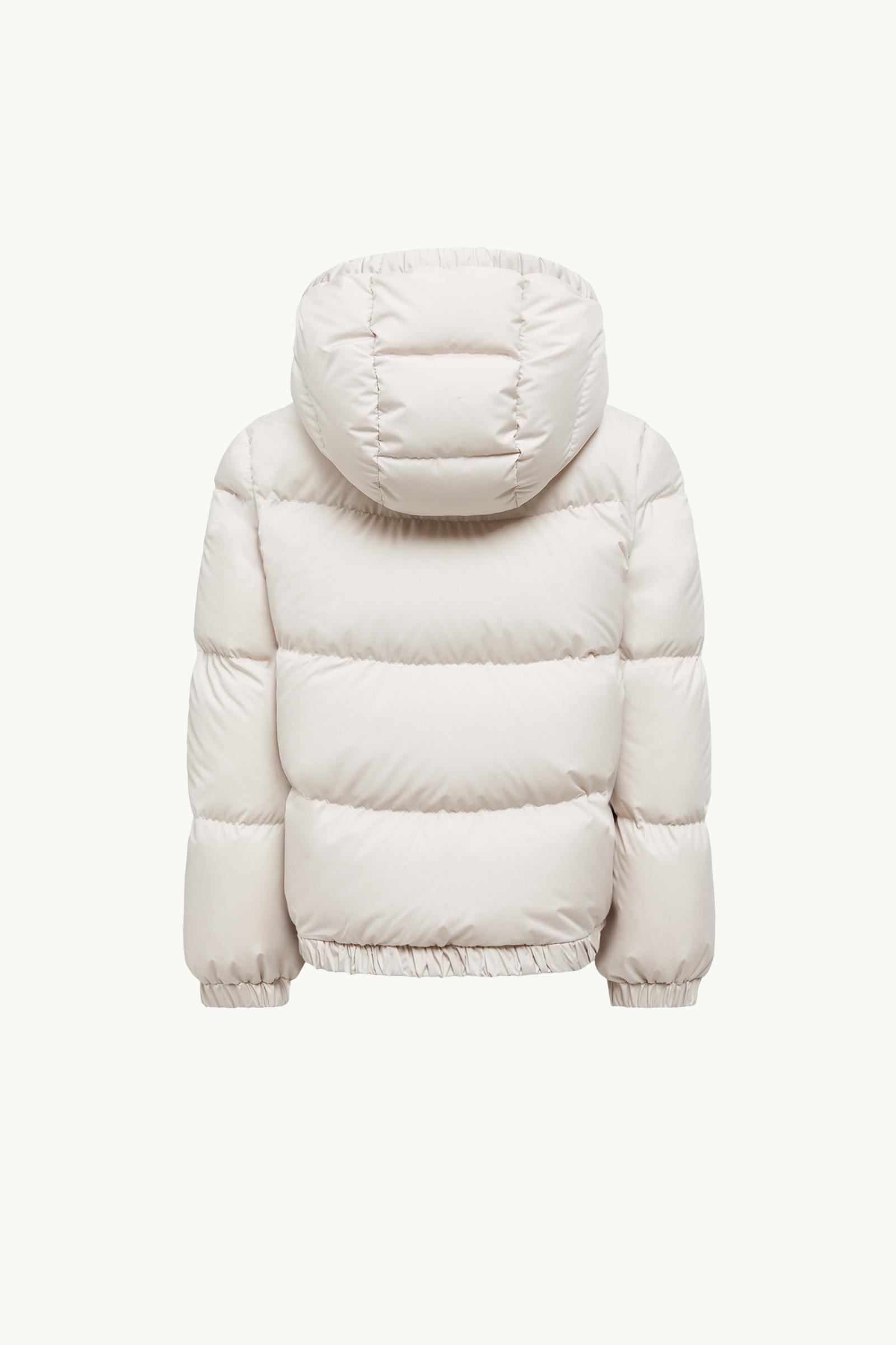 MONCLER アイボリー ダウンジャケット MONCLER アイボリー ダウンジャケットファー付きダウン