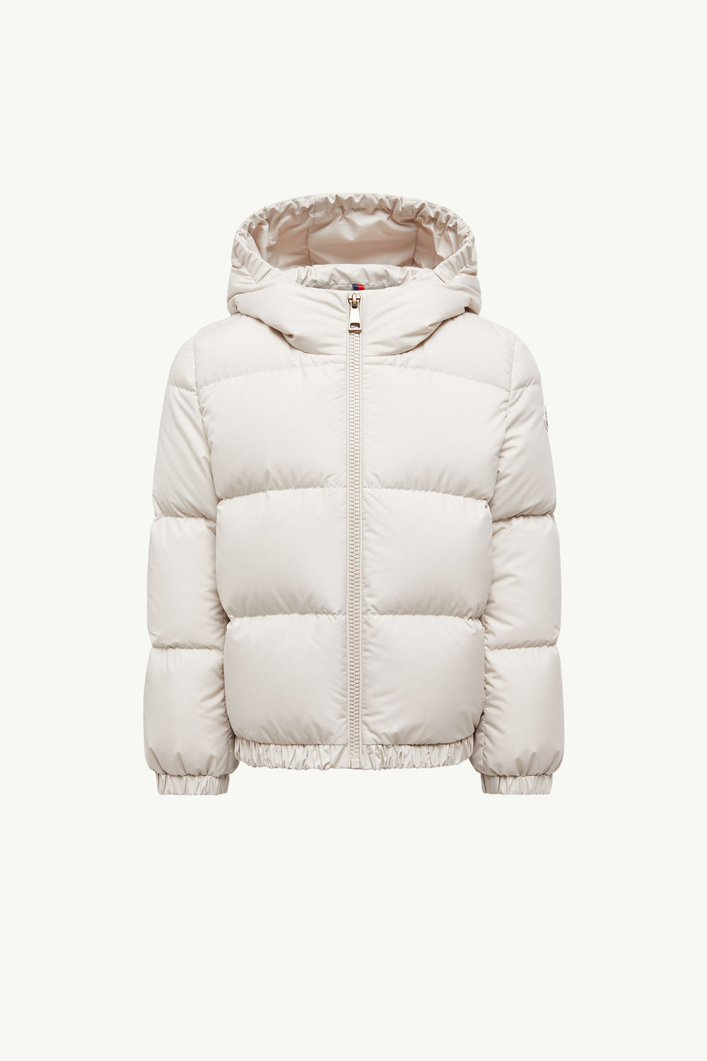 Cascar Hooded Down Jacket Girl White Ivory Moncler 0