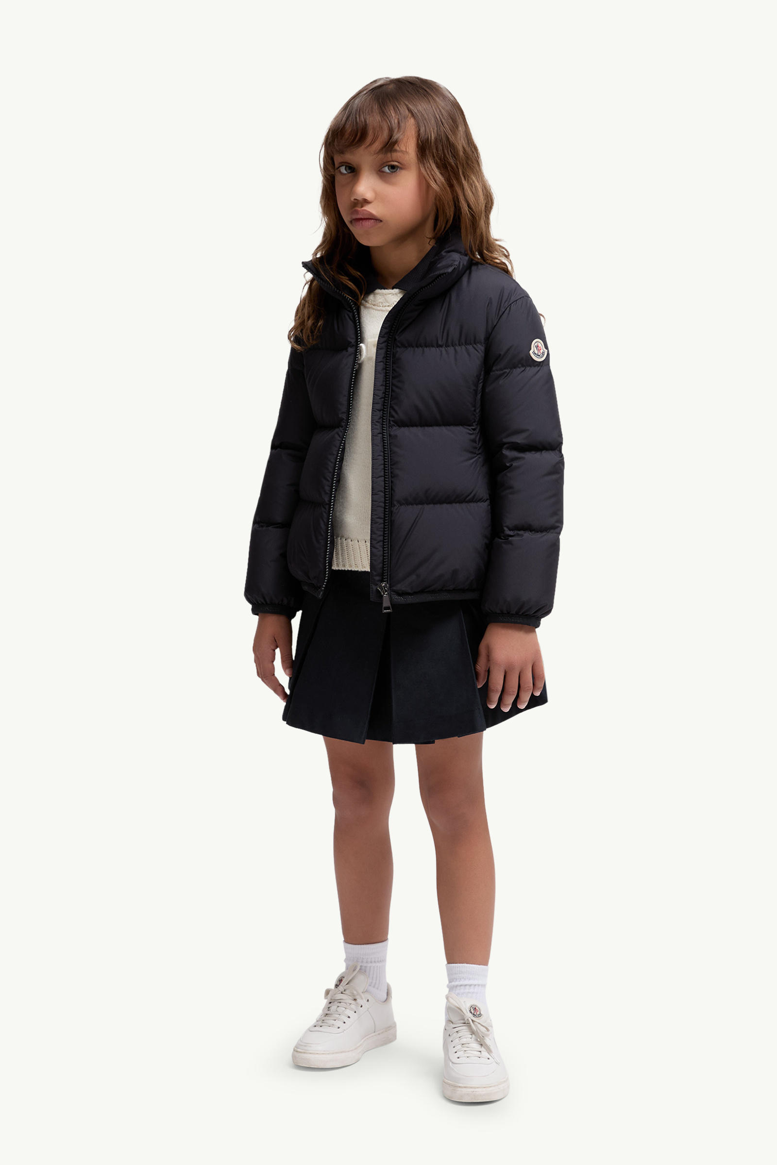 Cermasa Down Jacket Girl Navy Blue Moncler 1