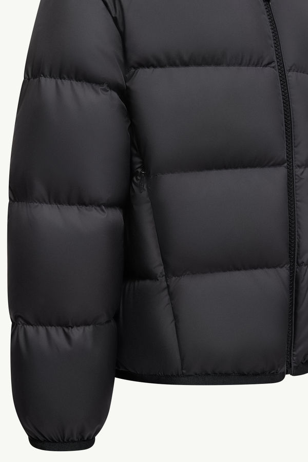 Ora Down Bomber Jacket Girl Black Moncler 3