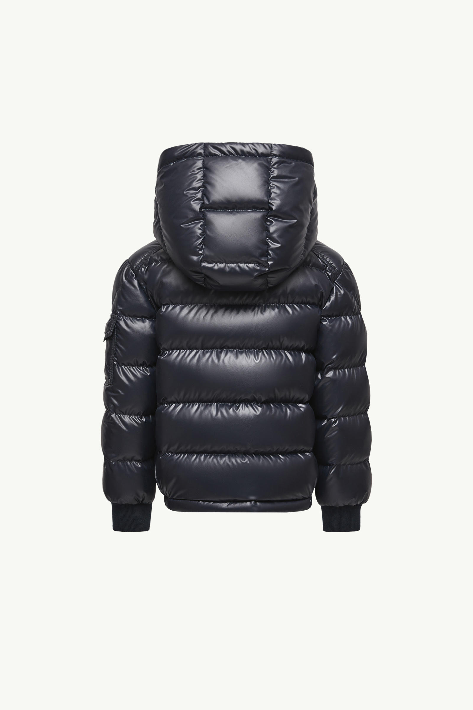 Manaem Hooded Down Jacket Boy Navy Blue Moncler 3