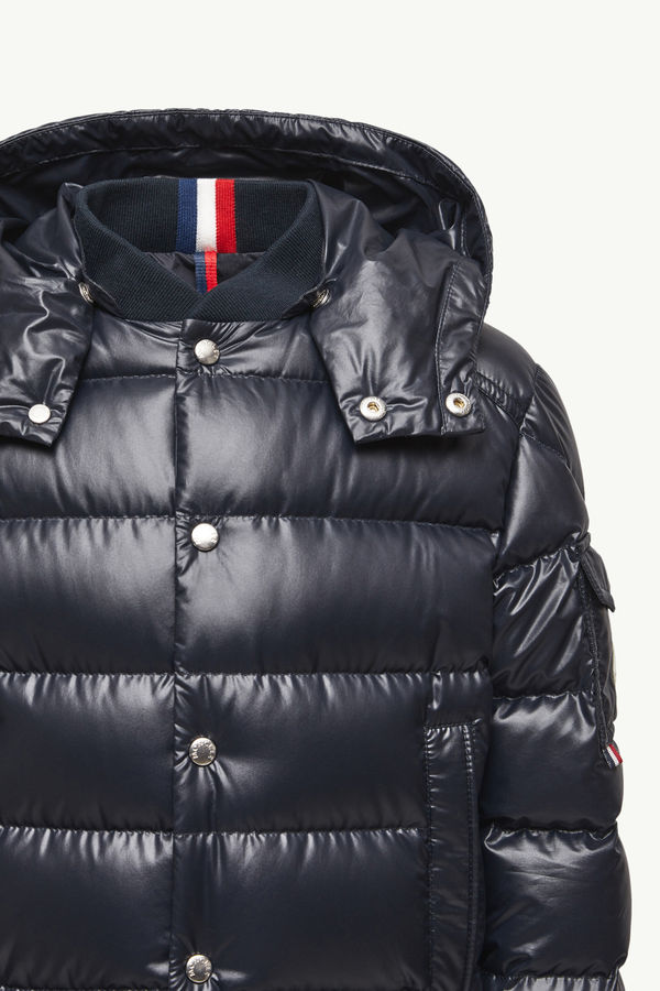 Manaem Hooded Down Jacket Boy Navy Blue Moncler 5