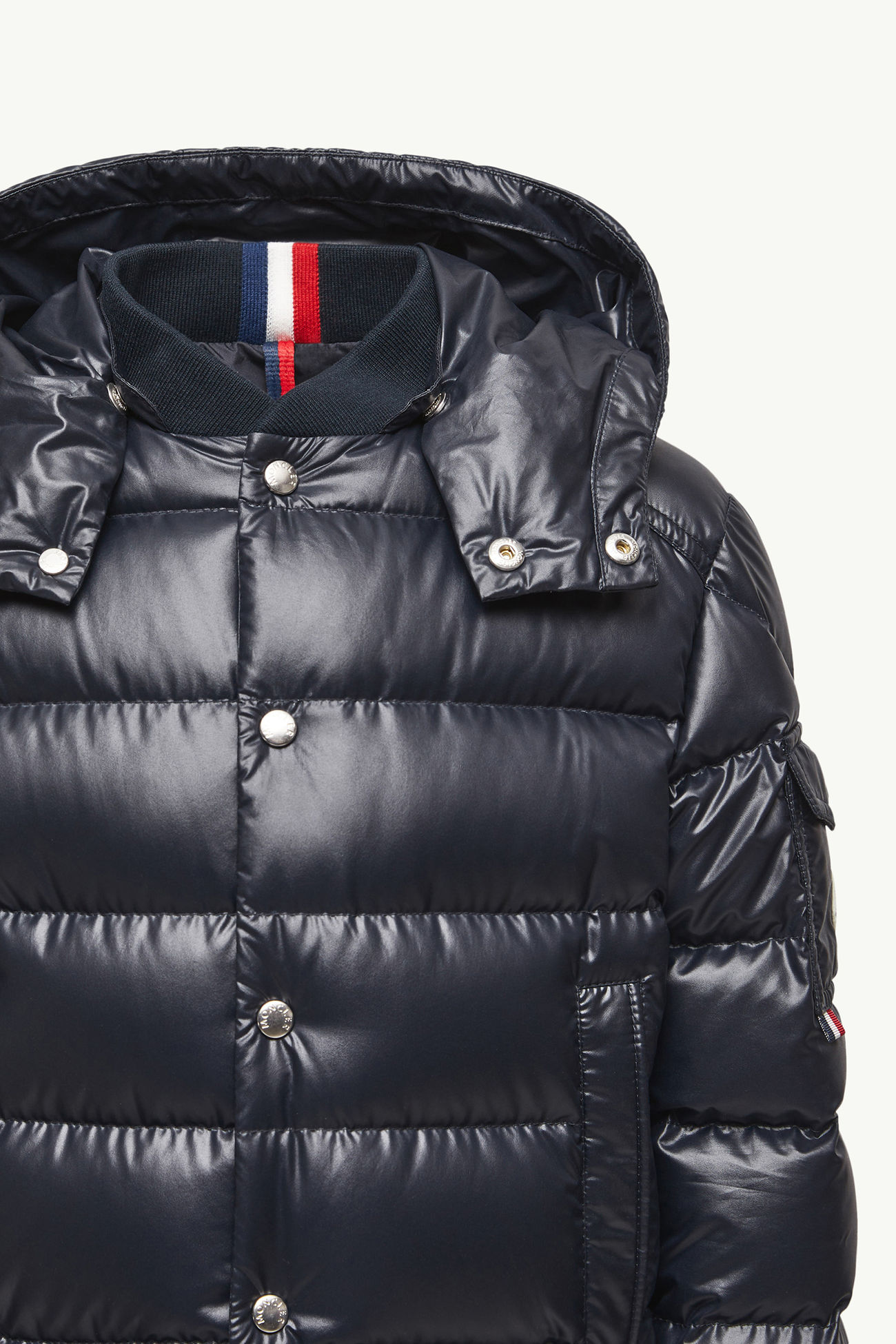 Plumífero con capucha Manaem Niño Azul marino Moncler 5