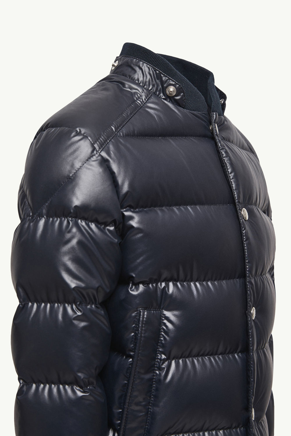 Manaem Hooded Down Jacket Boy Navy Blue Moncler 6