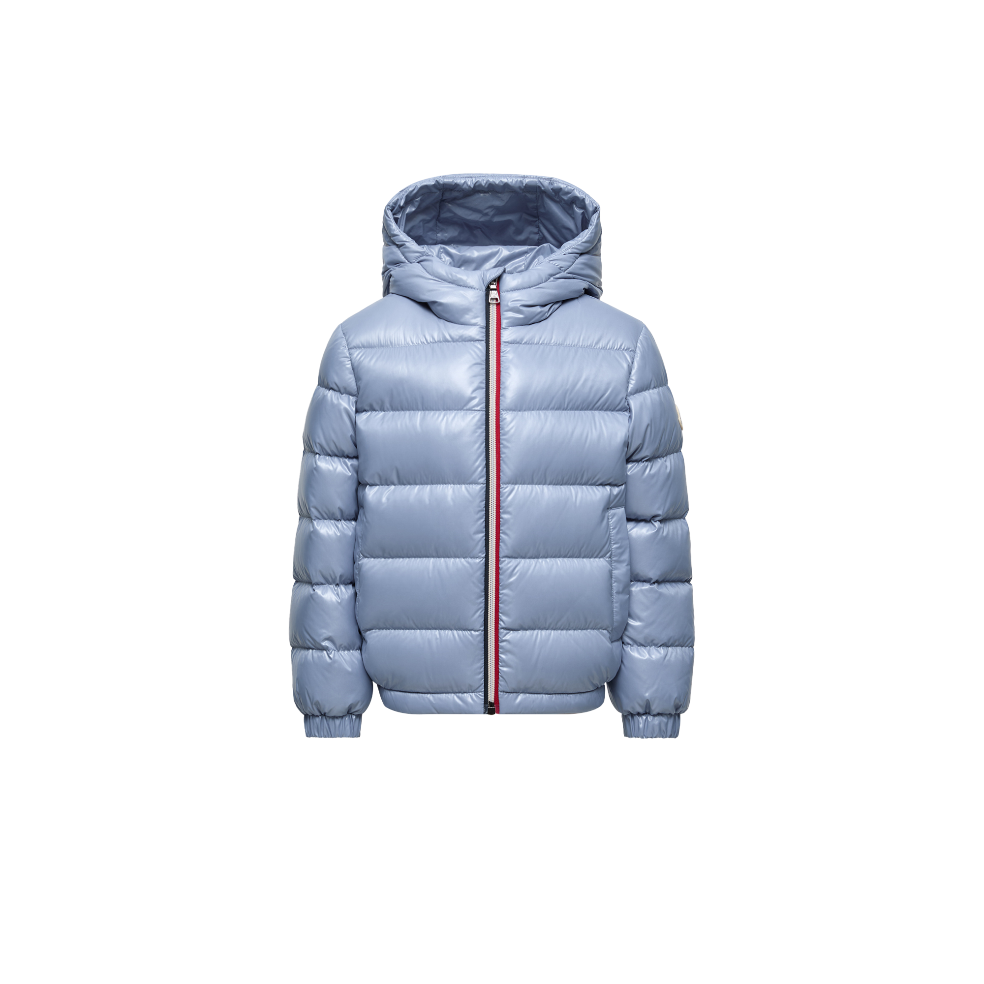 MONCLER ENFANT New Aubert Hooded Down Jacket, Boy, Blue, Size: 12Y