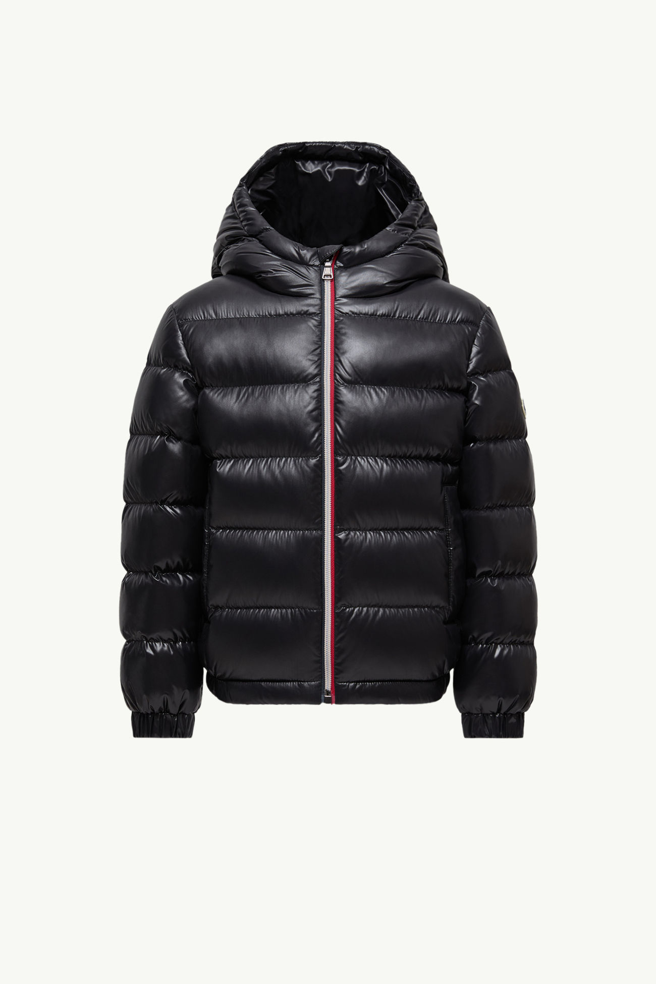 New Aubert連帽羽絨外套 男童 黑色 Moncler 0