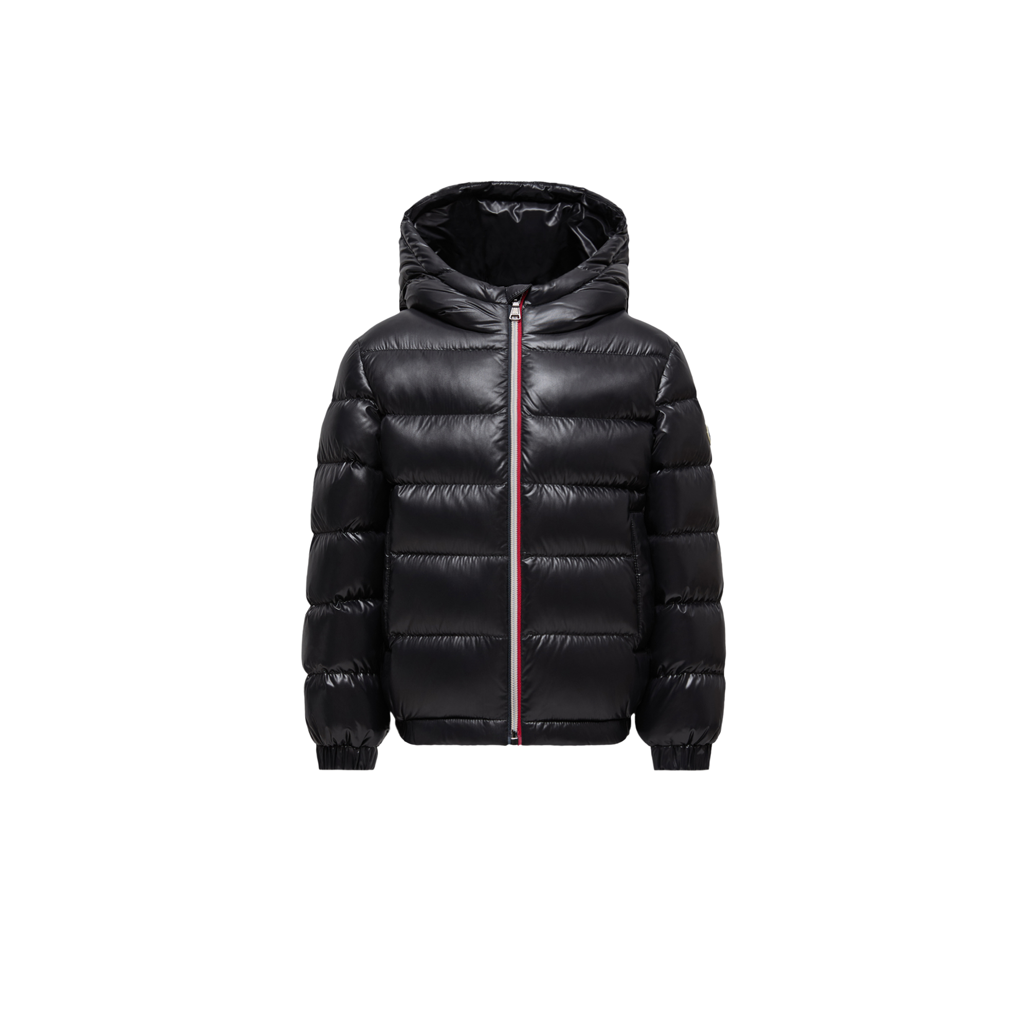 MONCLER ENFANT New Aubert Hooded Down Jacket, Boy, Black, Size: 6Y